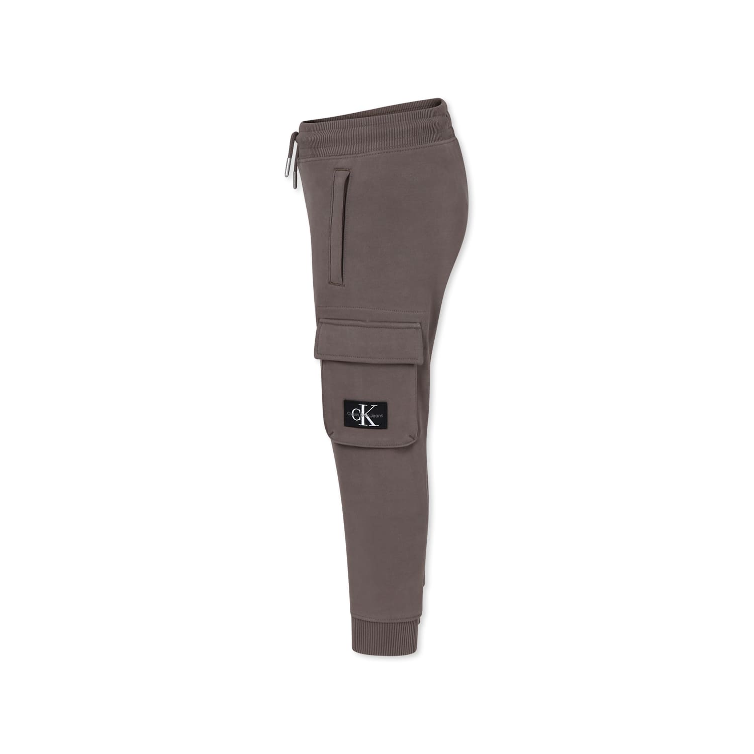 Calvin Klein Brown Trousers For Boy With Logo In Brown