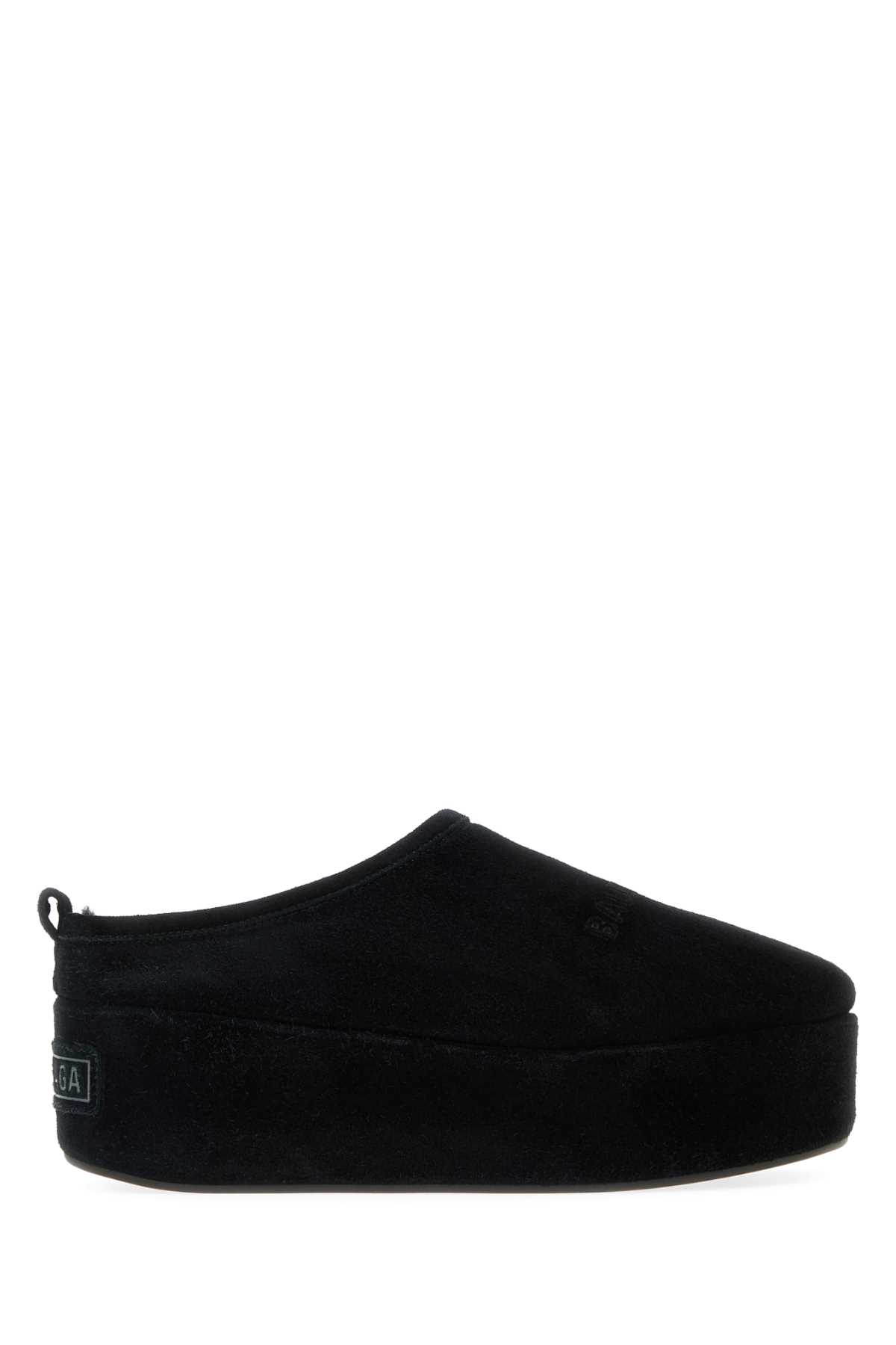 Black Suede Alaska Soft Slippers