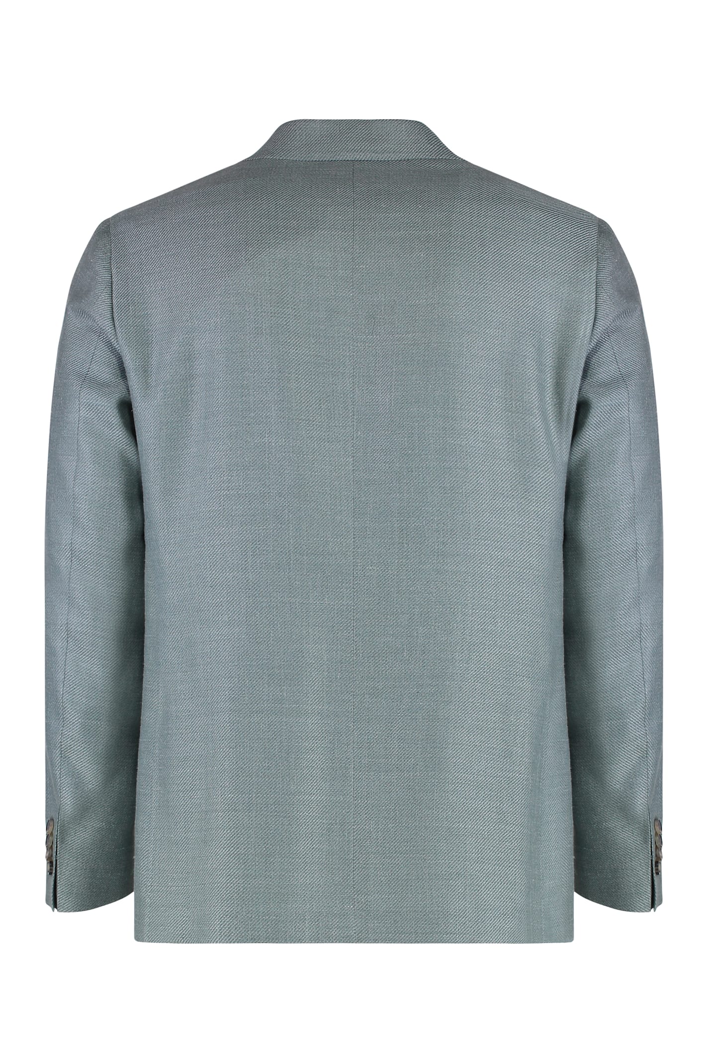 Canali Single-breasted Two-button Jacket In Green