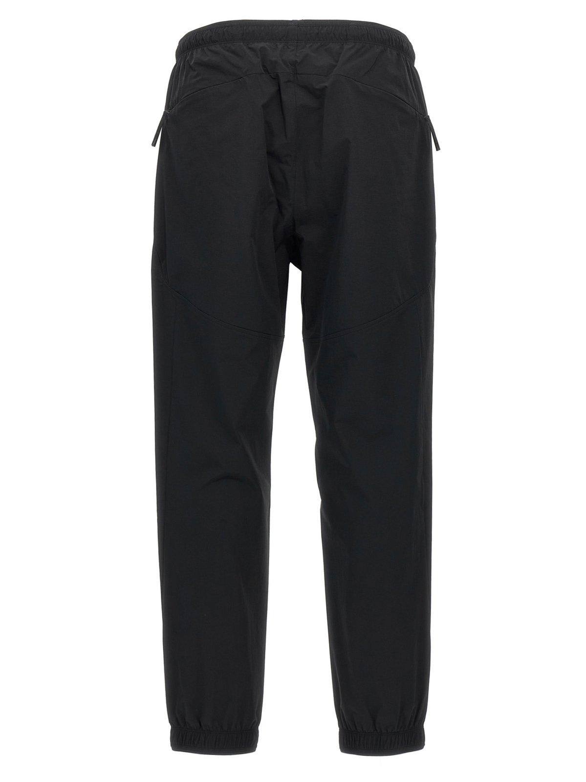 Shop Moncler Logo Patch Track Pants In Black