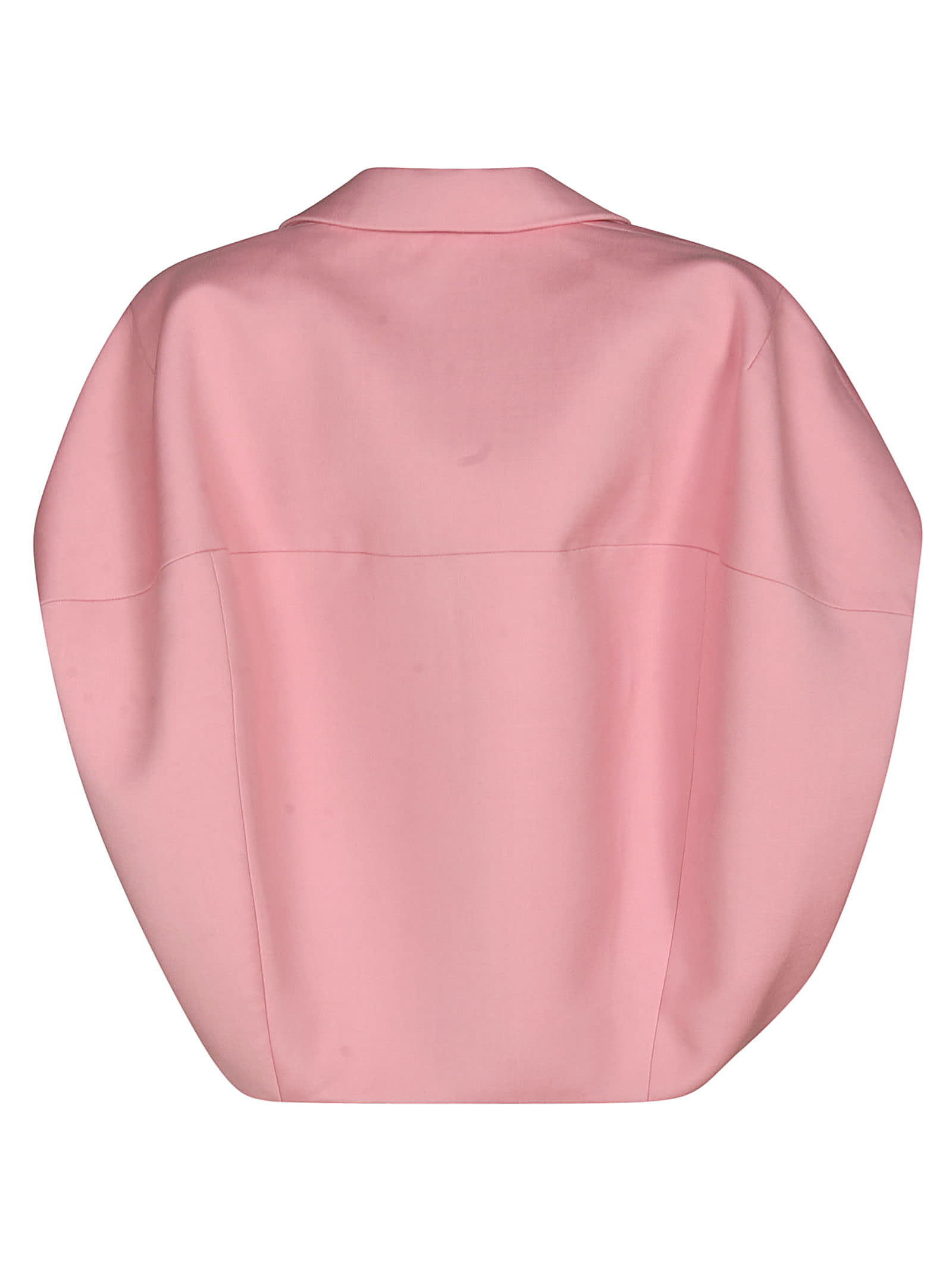 Shop Marni Cropped Jacket In Pink