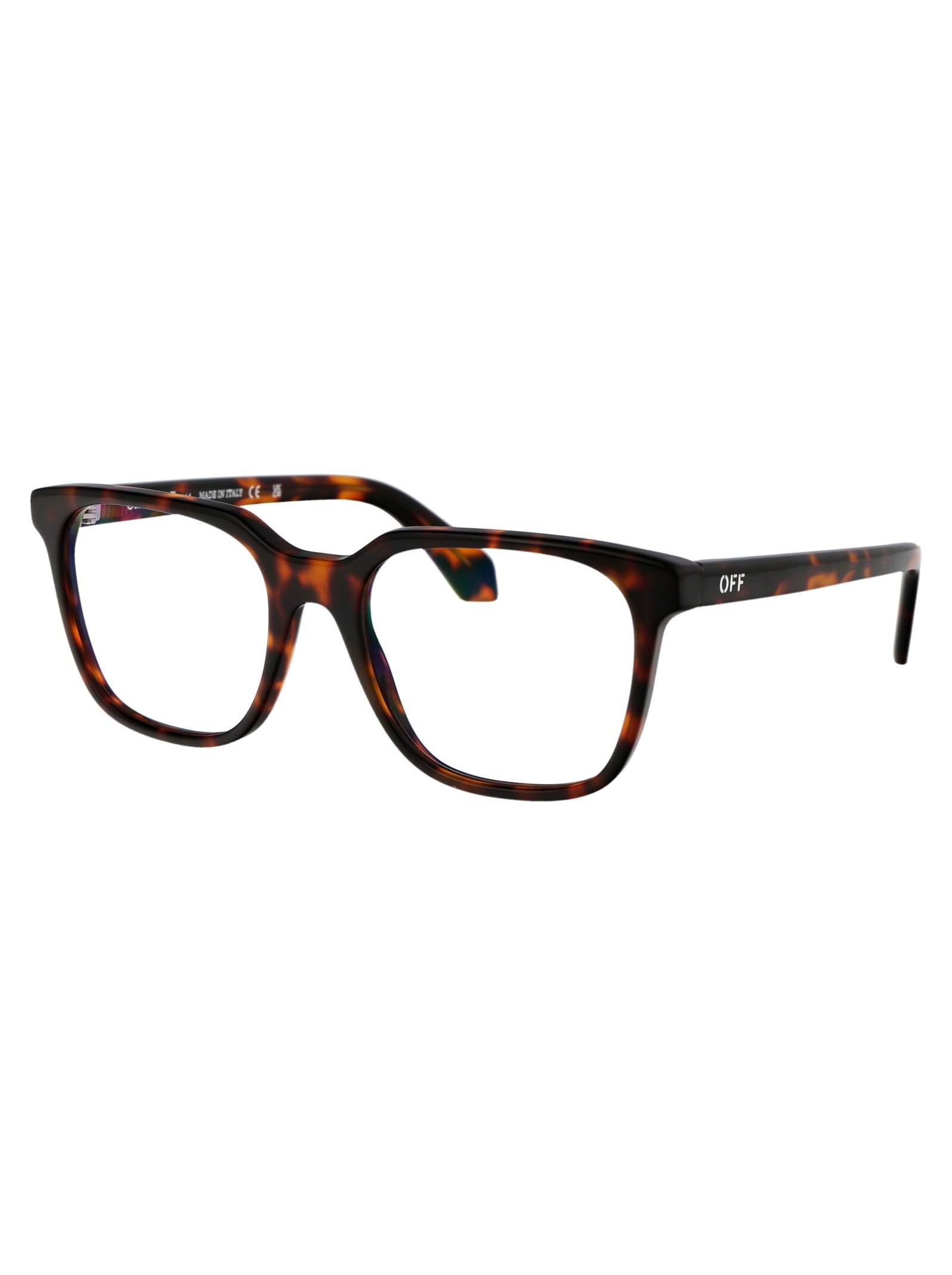 Shop Off-white Optical Style 38 Glasses In 6000 Havana