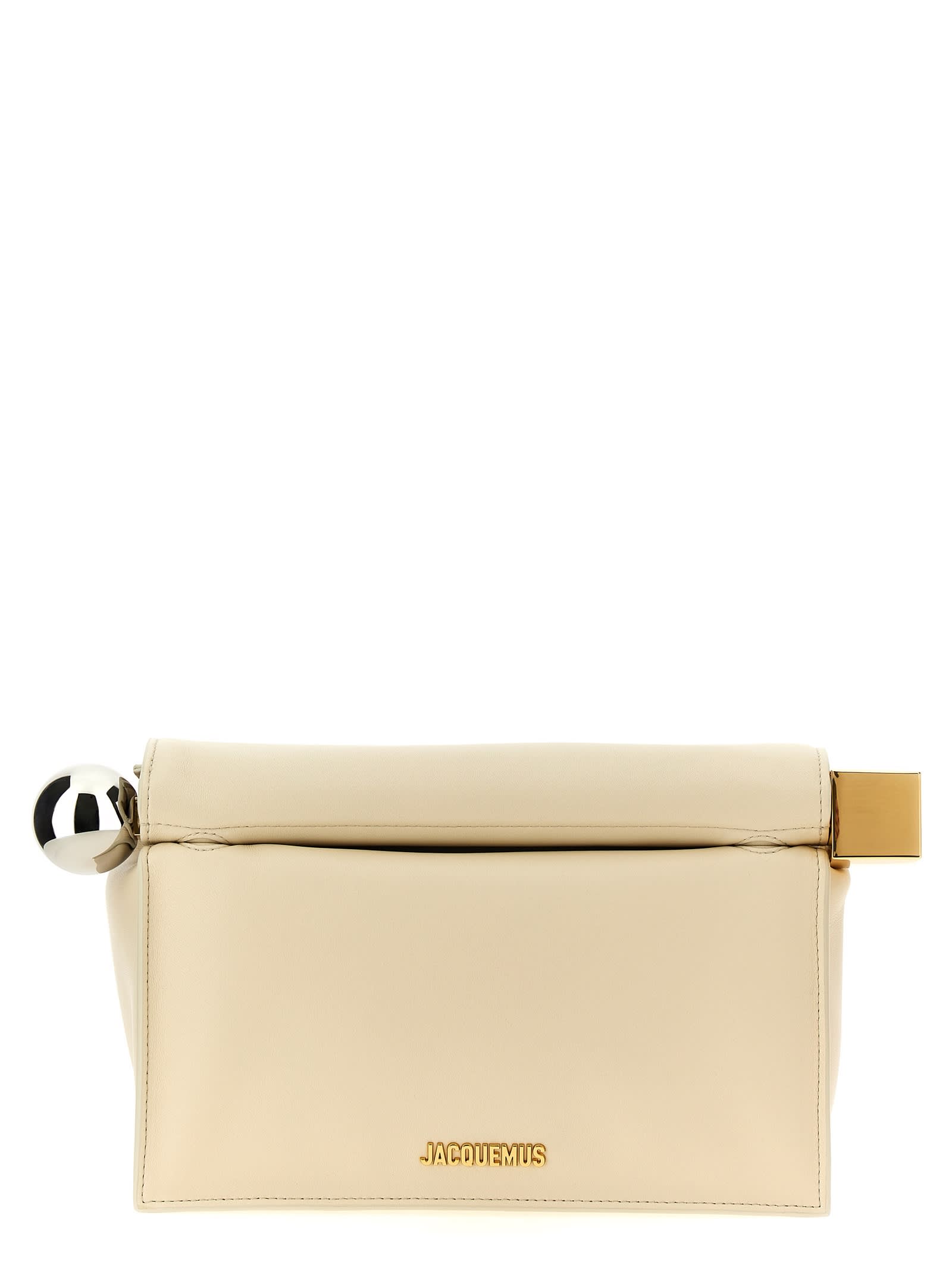 JACQUEMUS LA POCHETTE ROND CARRÉ CLUTCH 