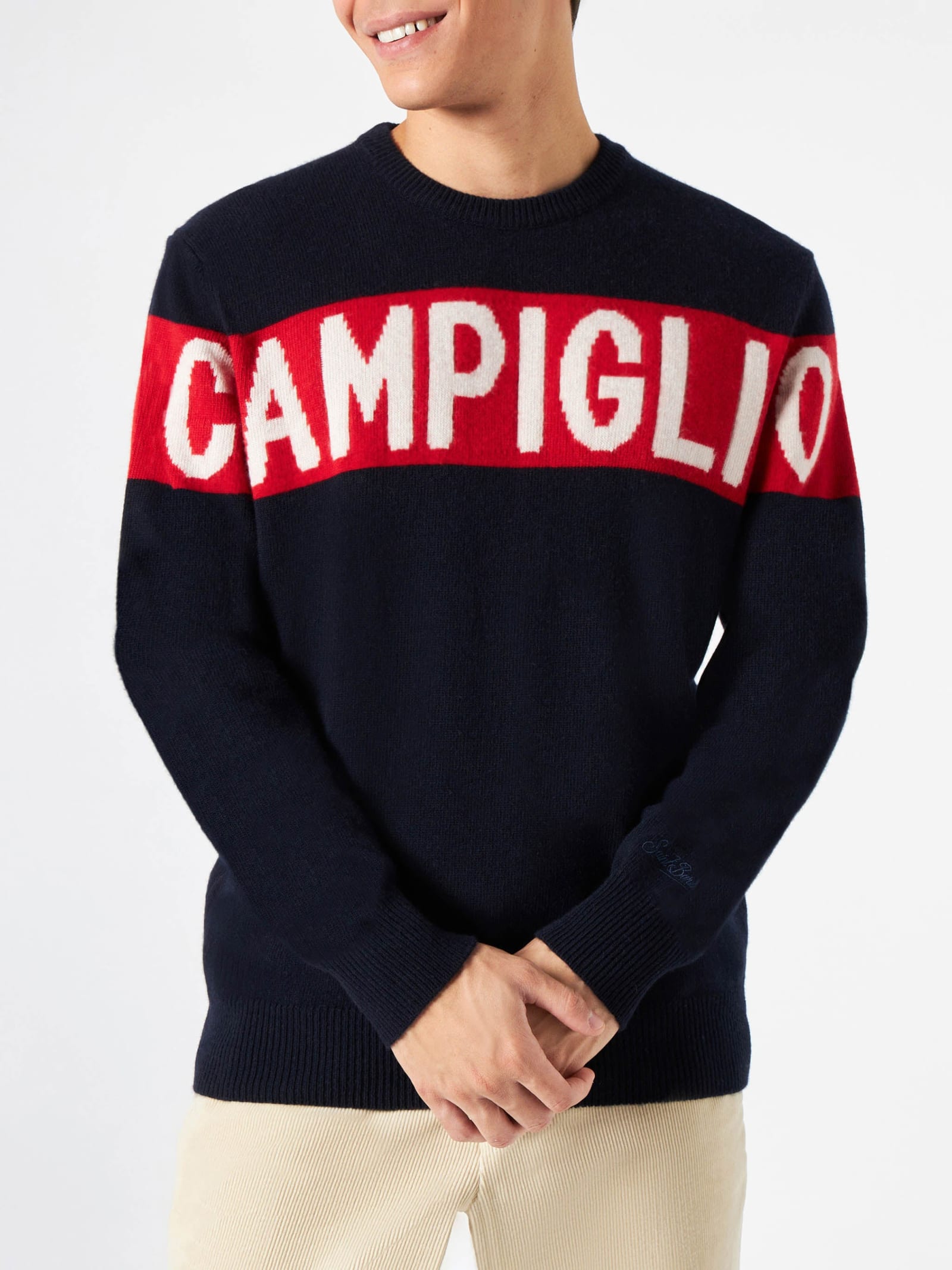 MC2 Saint Barth Campiglio Blended Cashmere Mans Sweater