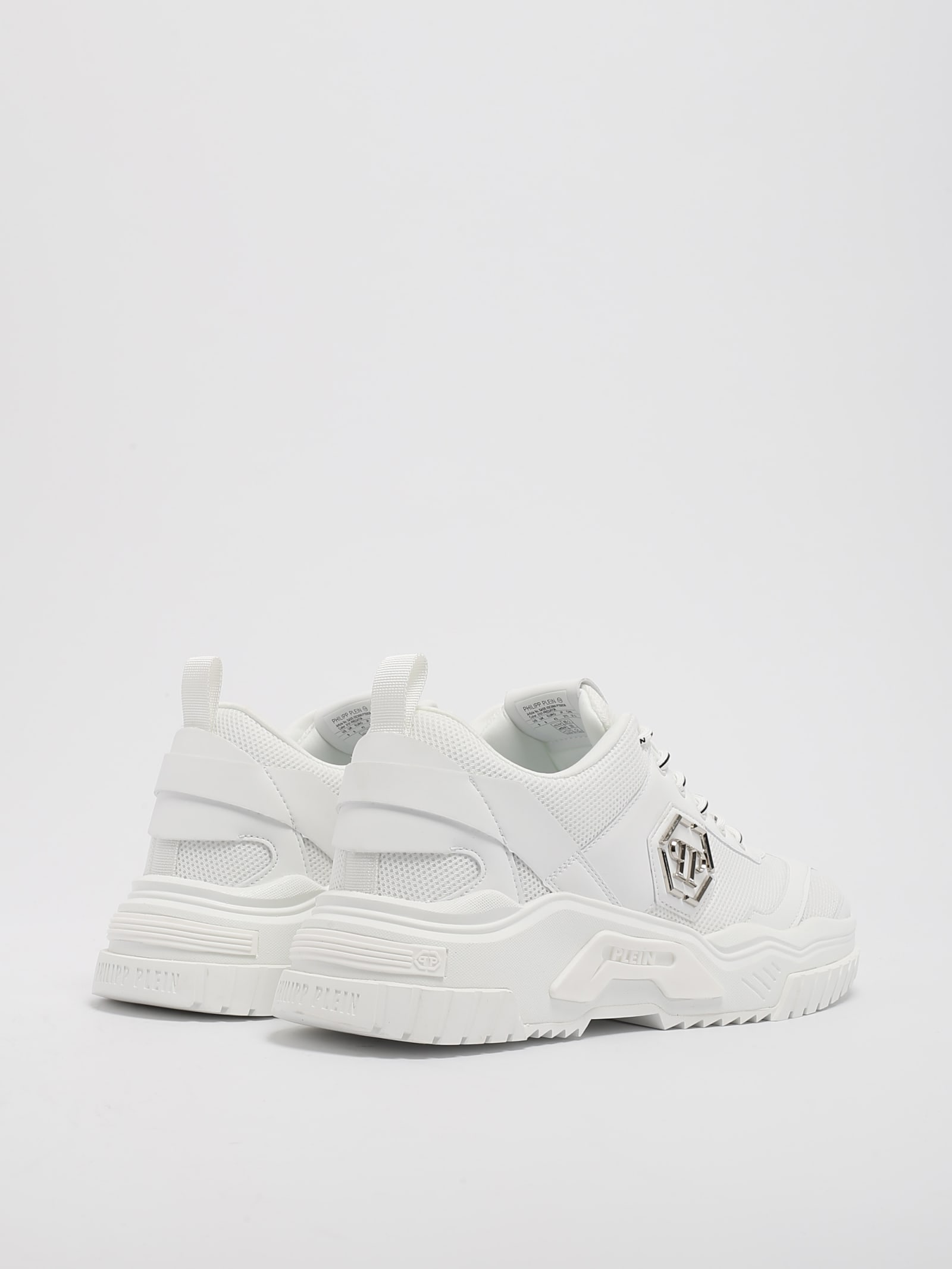 Shop Philipp Plein Predator Sneaker In Bianco