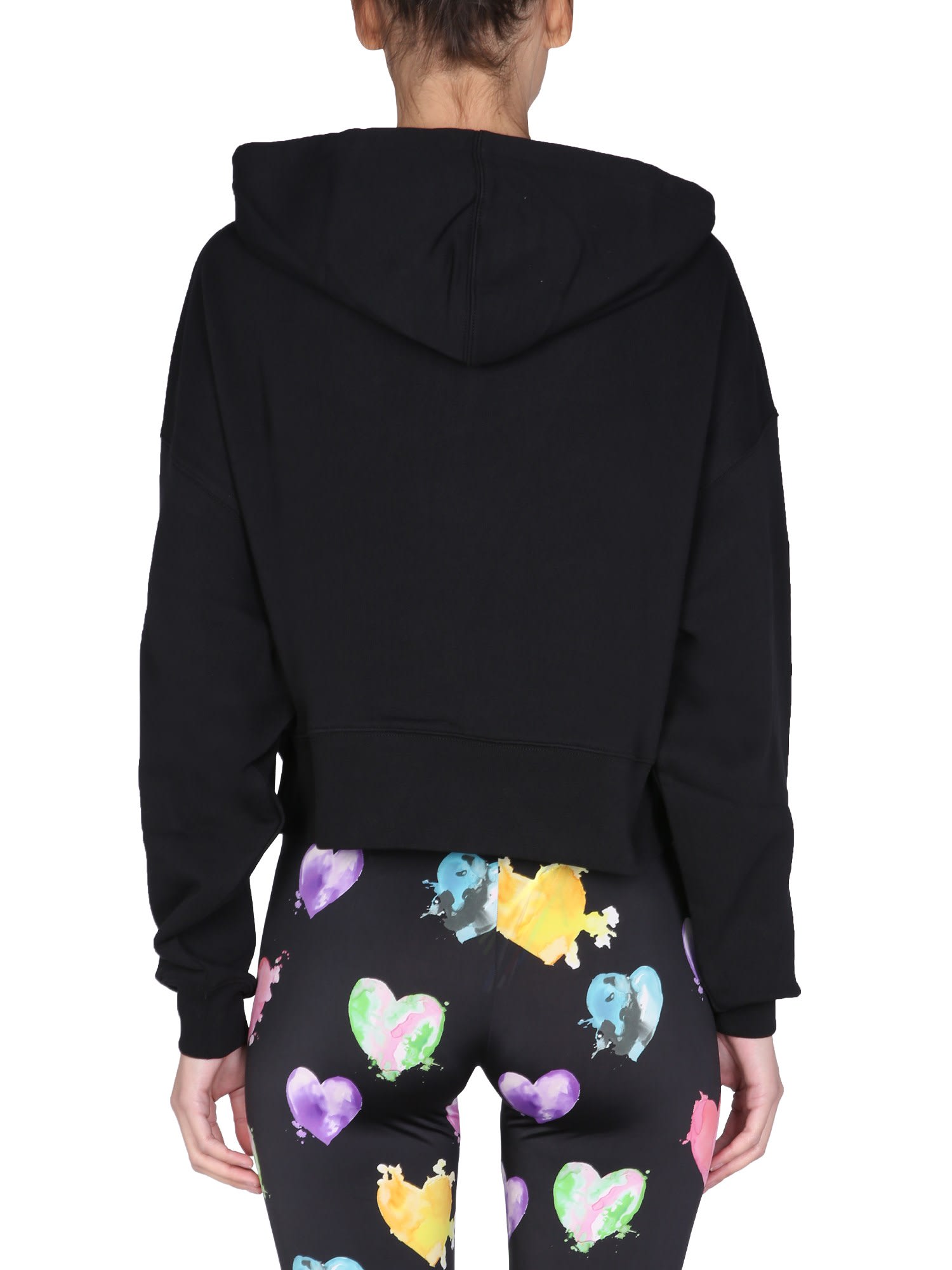 Shop Msgm Cropped Sweatshirt