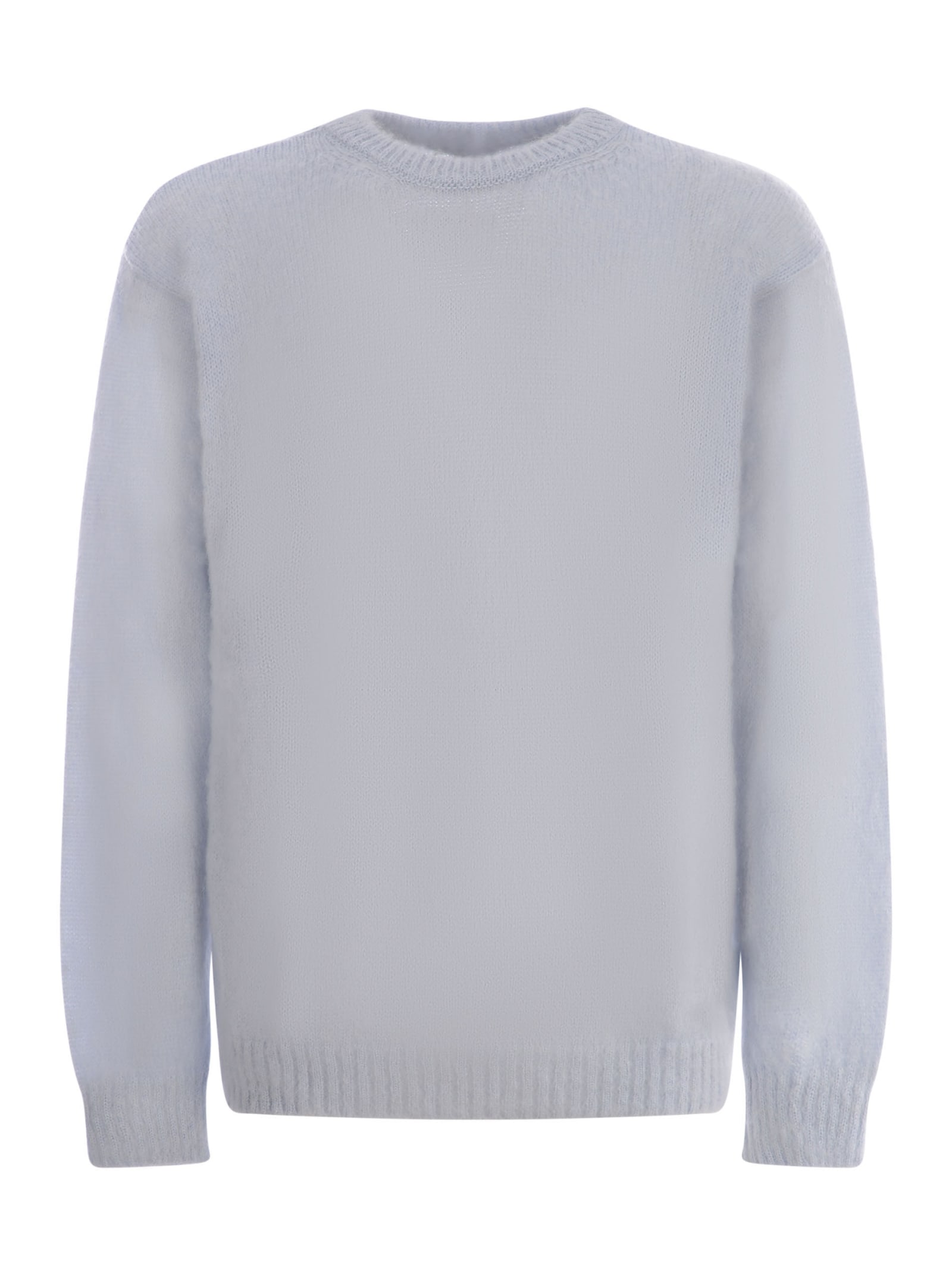 Family First Milano Sweater Family First In Mohair Wool In Light Blue
