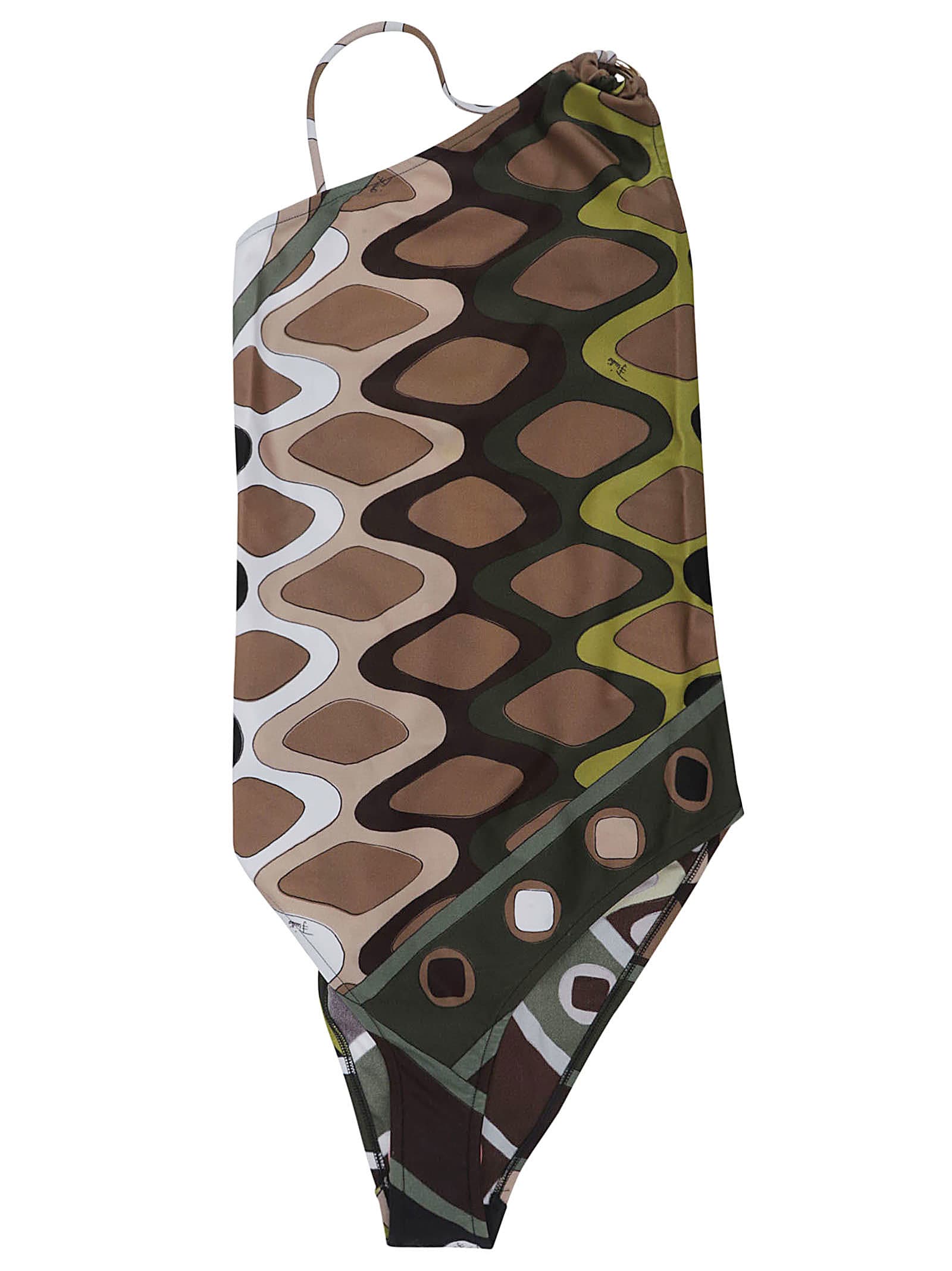 Pucci Swimsuit - Lycra In Brown