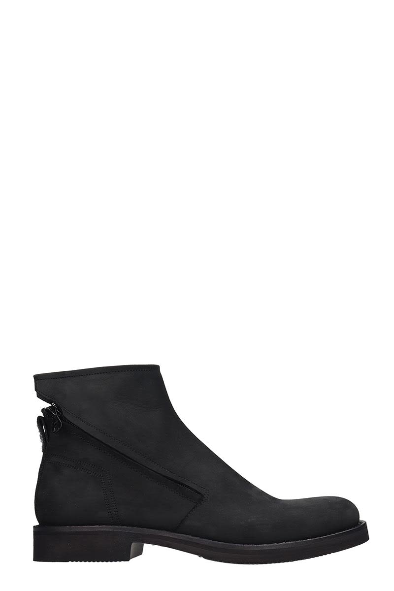 Bruno Bordese High Heels Ankle Boots In Black Leather