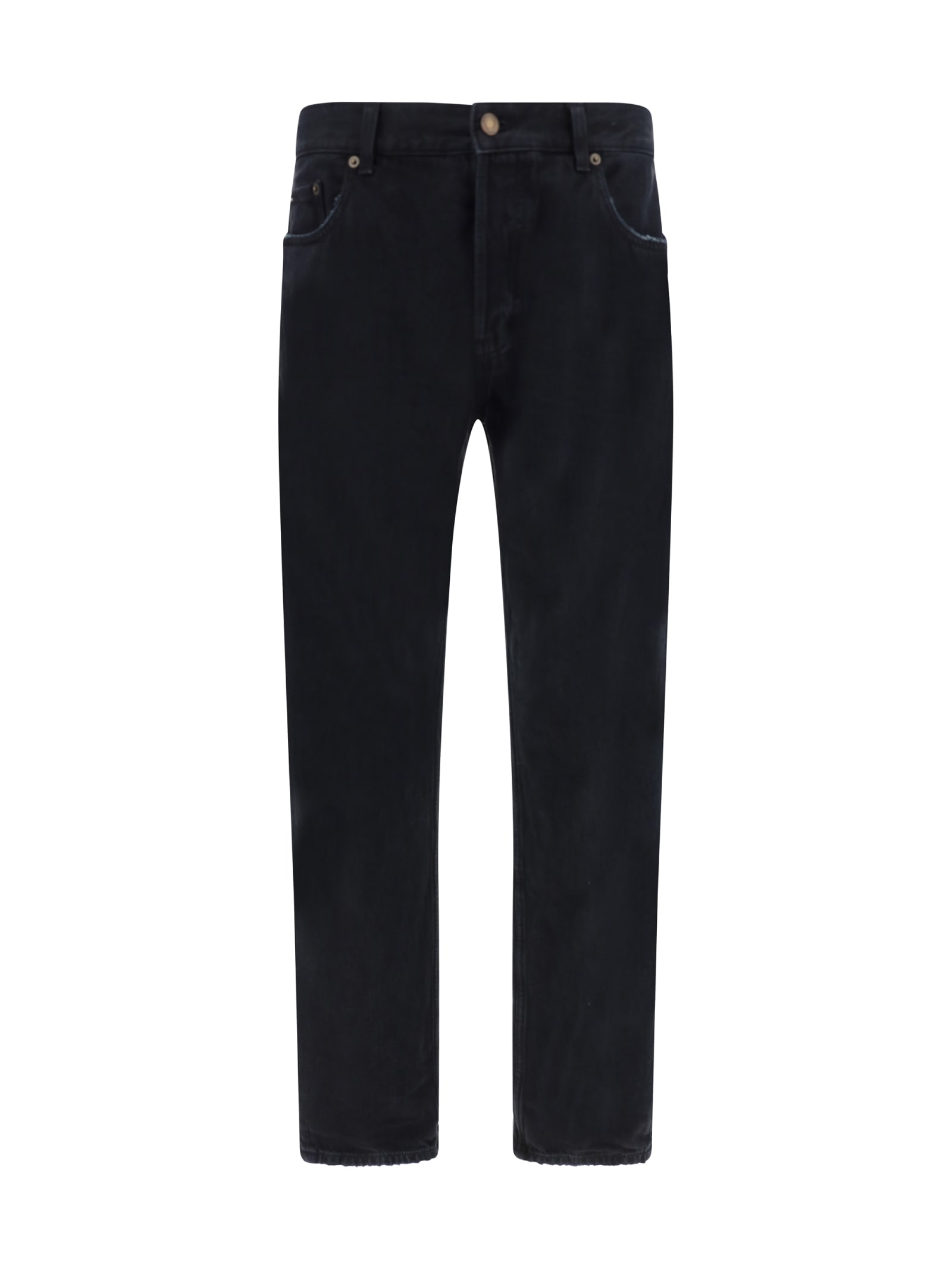 Saint Laurent Relaxed Jeans In Black