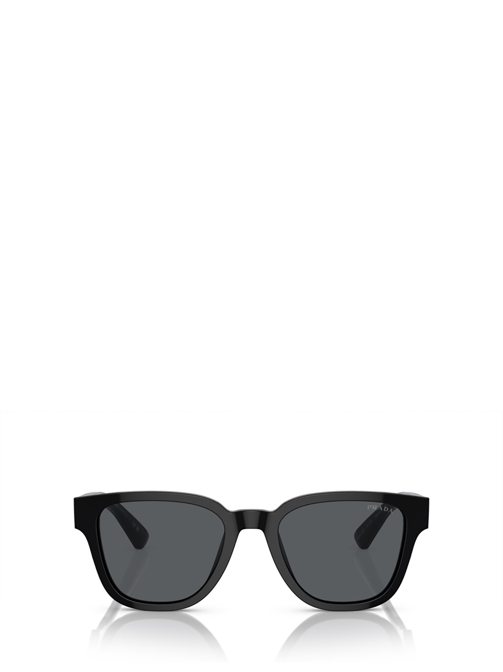 Shop Prada Pr A04s Black Sunglasses