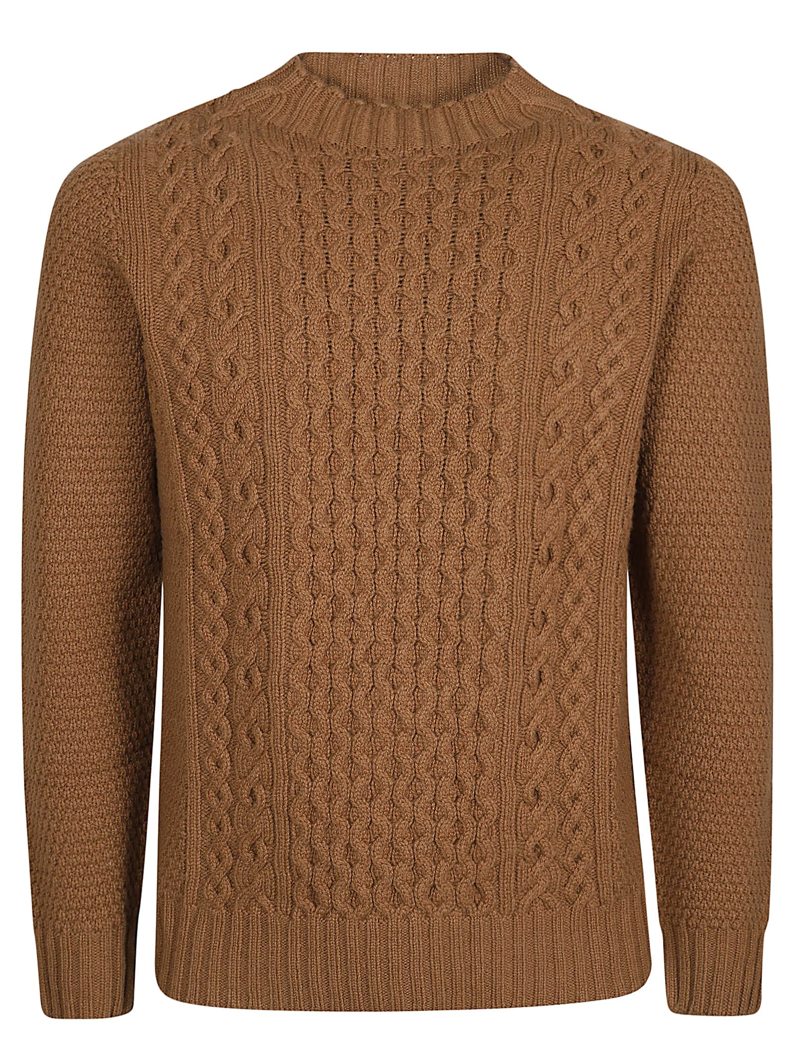 Shop Drumohr Turtle Neck Sweater In Cammello