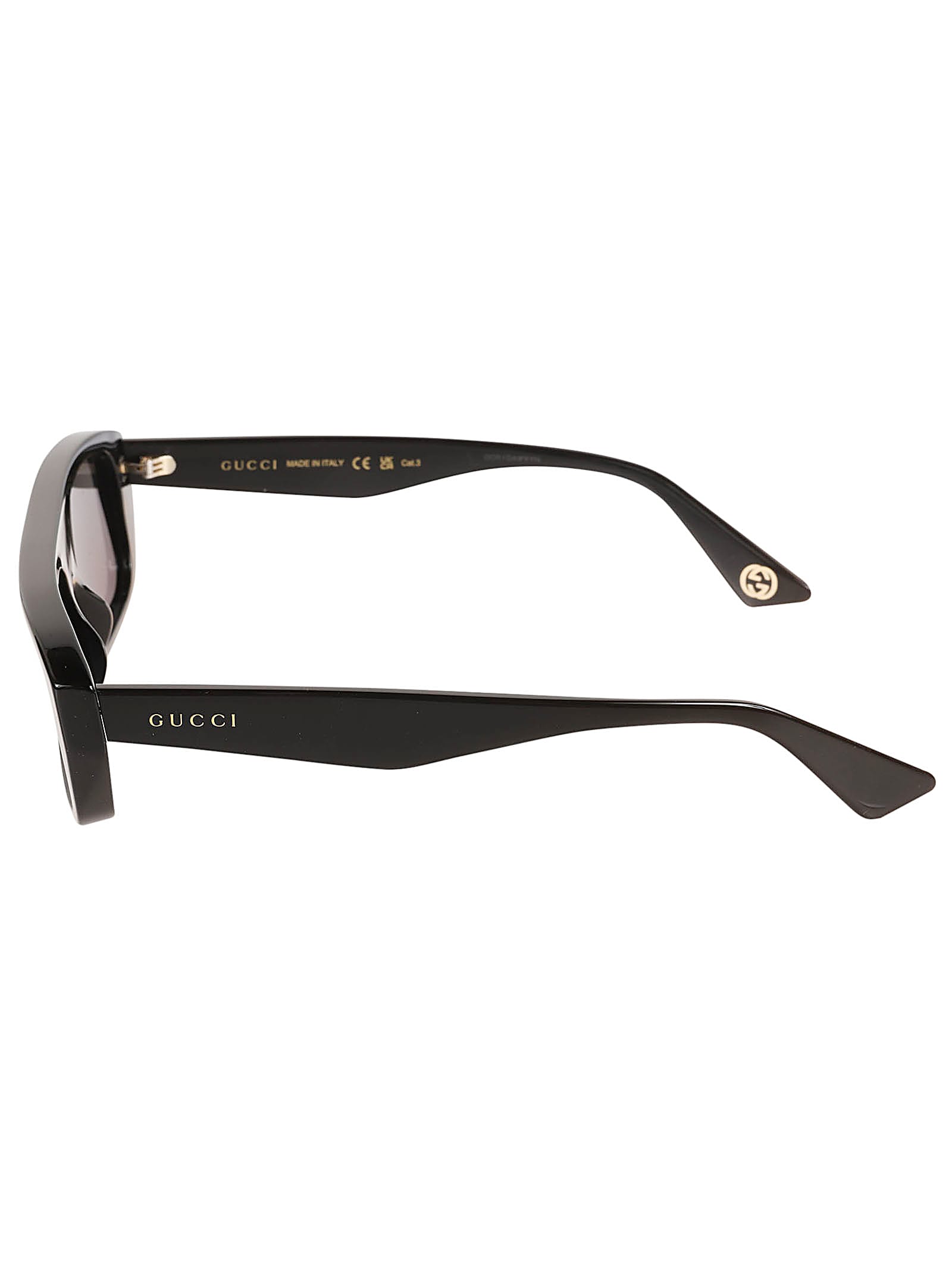 Shop Gucci Gc1617s Sunglasses In 001 Black Black Grey