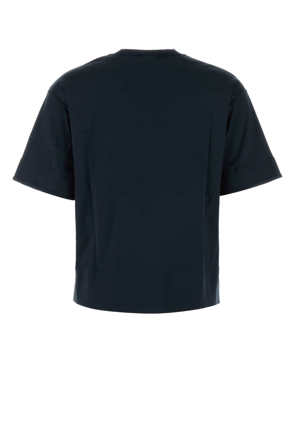 MAX MARA MIDNIGHT BLUE COTTON MASER T-SHIRT