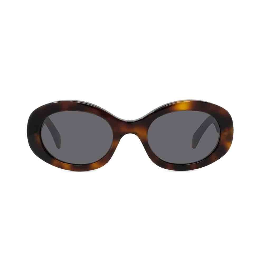 Shop Celine Sunglasses In Marrone/marrone