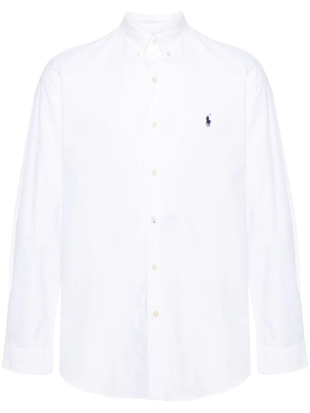 Shop Polo Ralph Lauren Slim Fit Striped Shirt In White