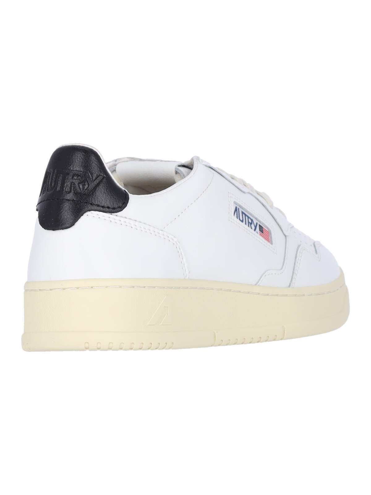 Autry Medalist Sneakers In White And Blue Leather In White