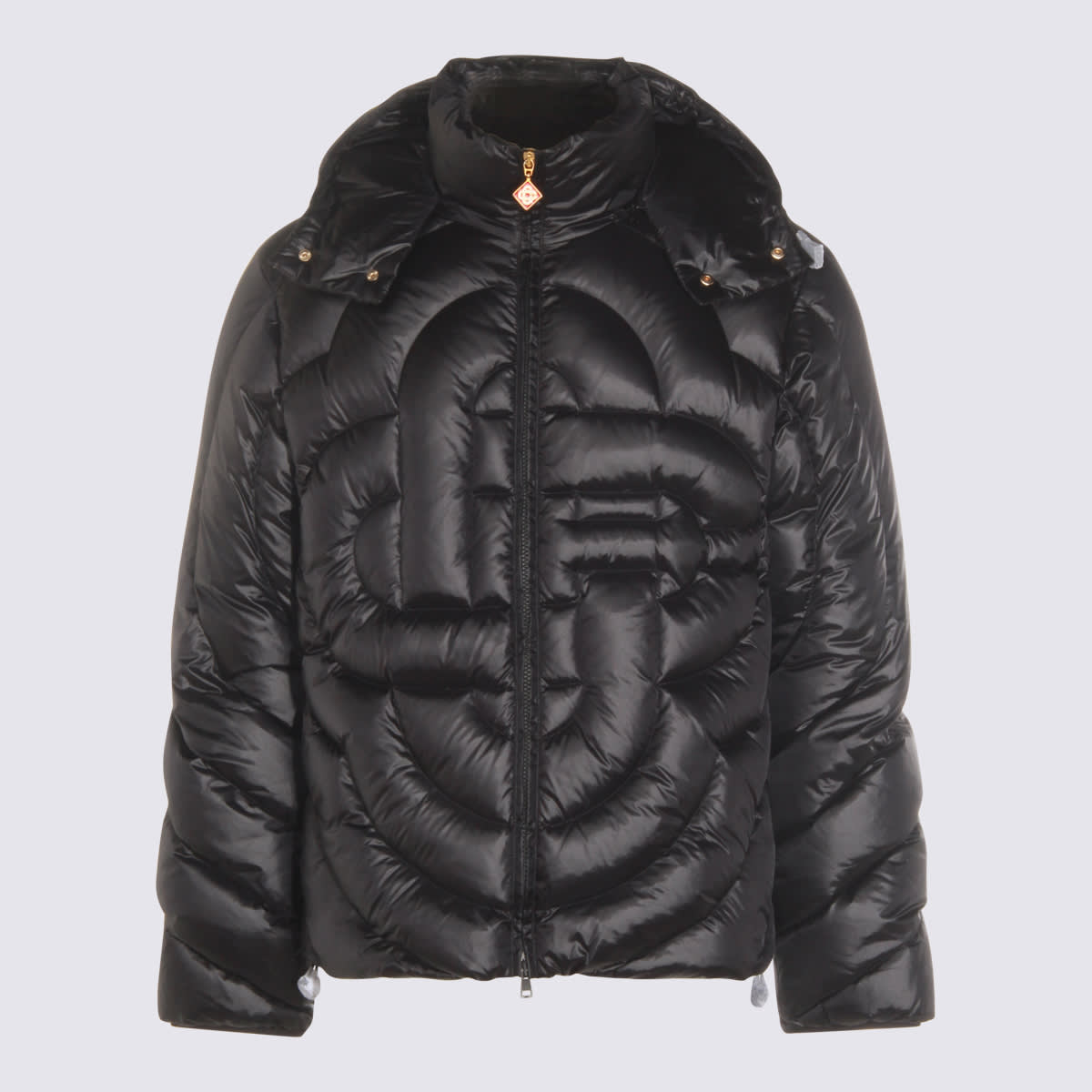 Casablanca Monogram Quilted Shell Jacket In Black
