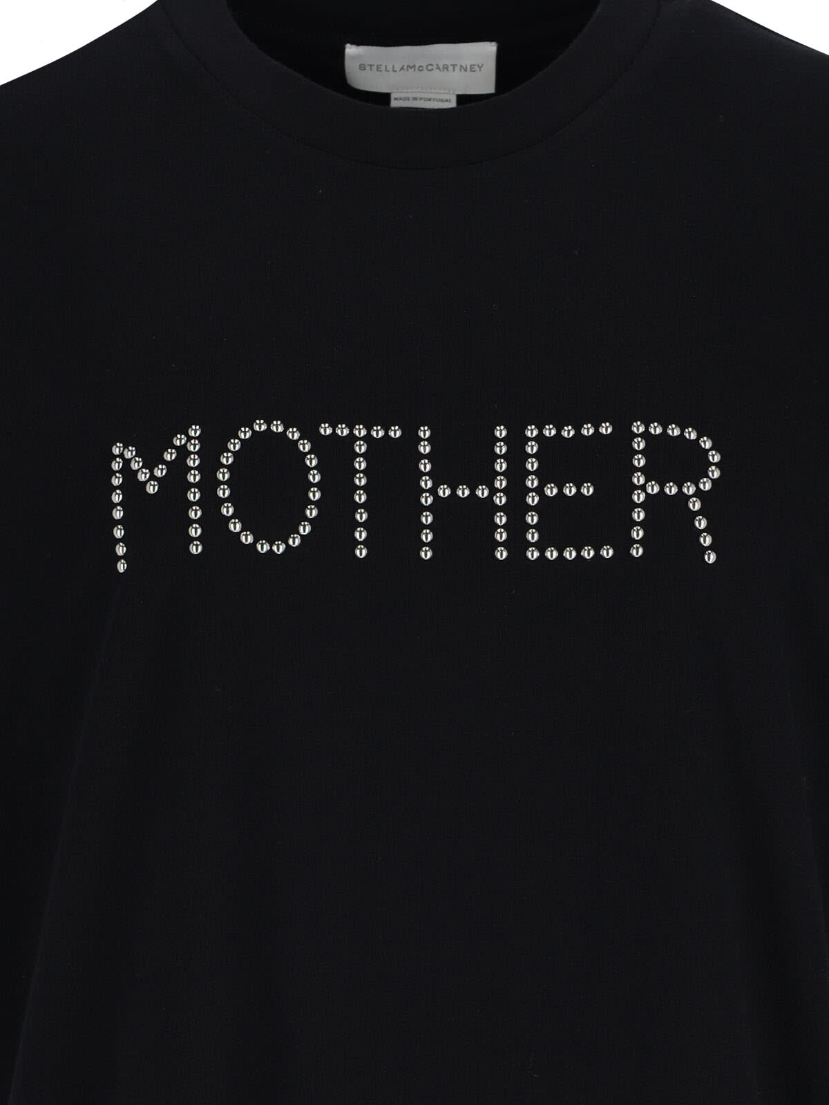 Stella Mccartney Crew Neck Studded Lettering Top