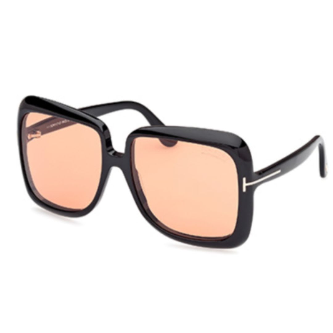 Shop Tom Ford Ft115601e In 5901e - Nero Lucido / Marrone