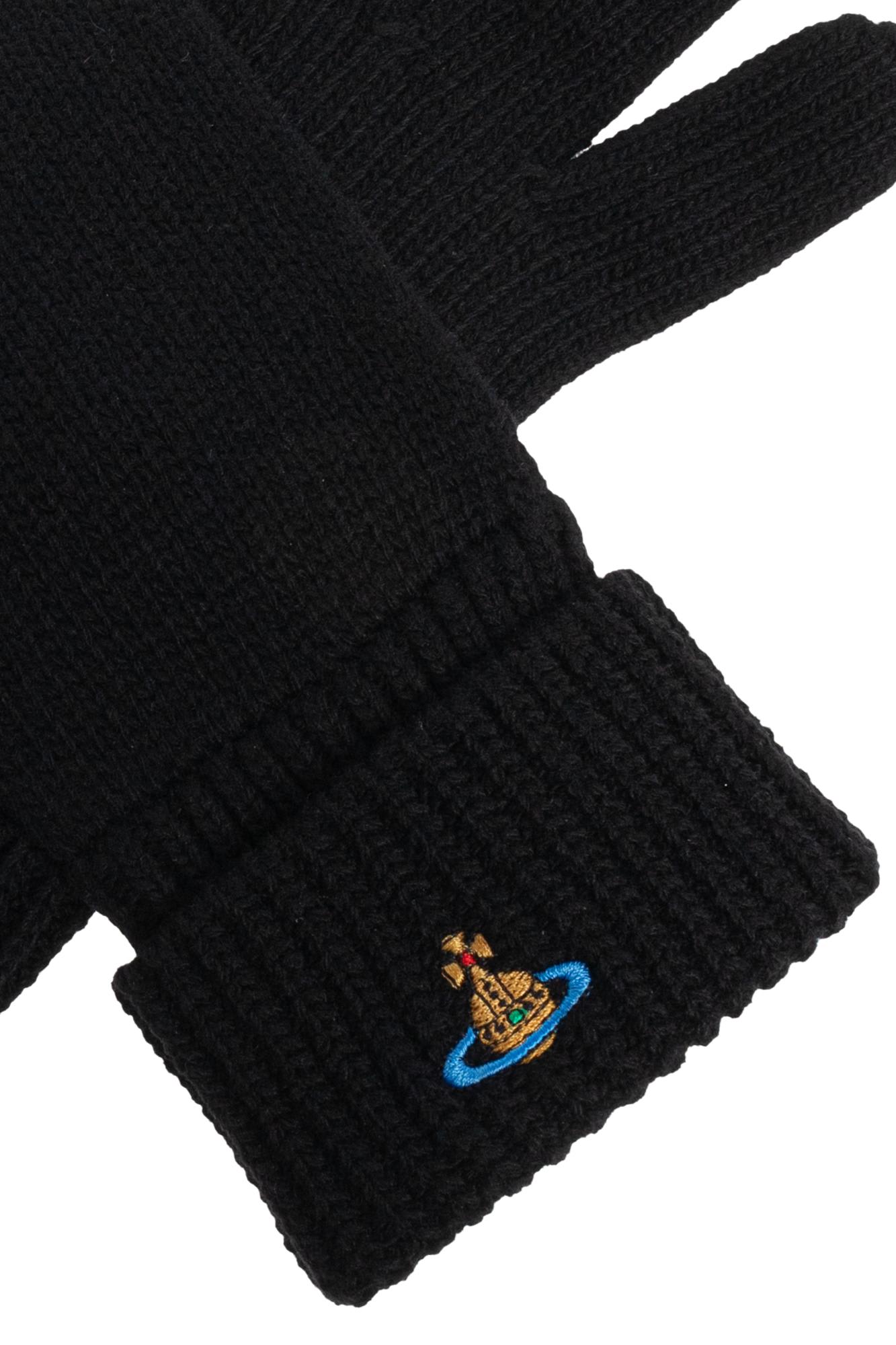 Vivienne Westwood Cashmere Gloves In Black