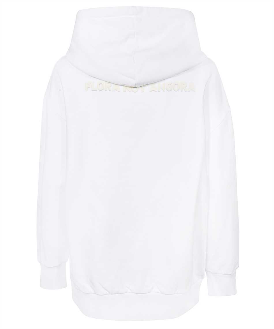 Stella Mccartney Rabbit-print Ribbed Hoodie In White