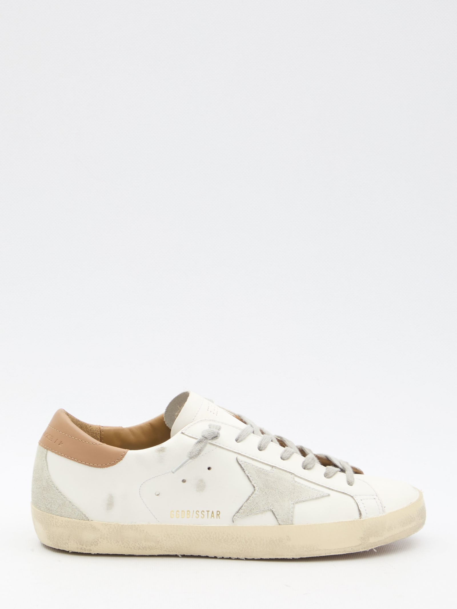 Shop Golden Goose Super-star Sneakers In Bianco