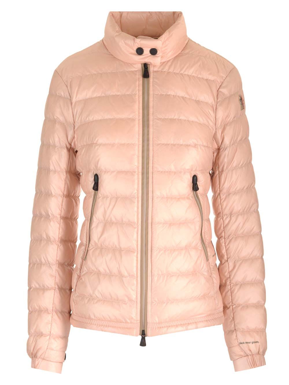 Shop Moncler Walibi Slim Fit Down Jacket In Rose