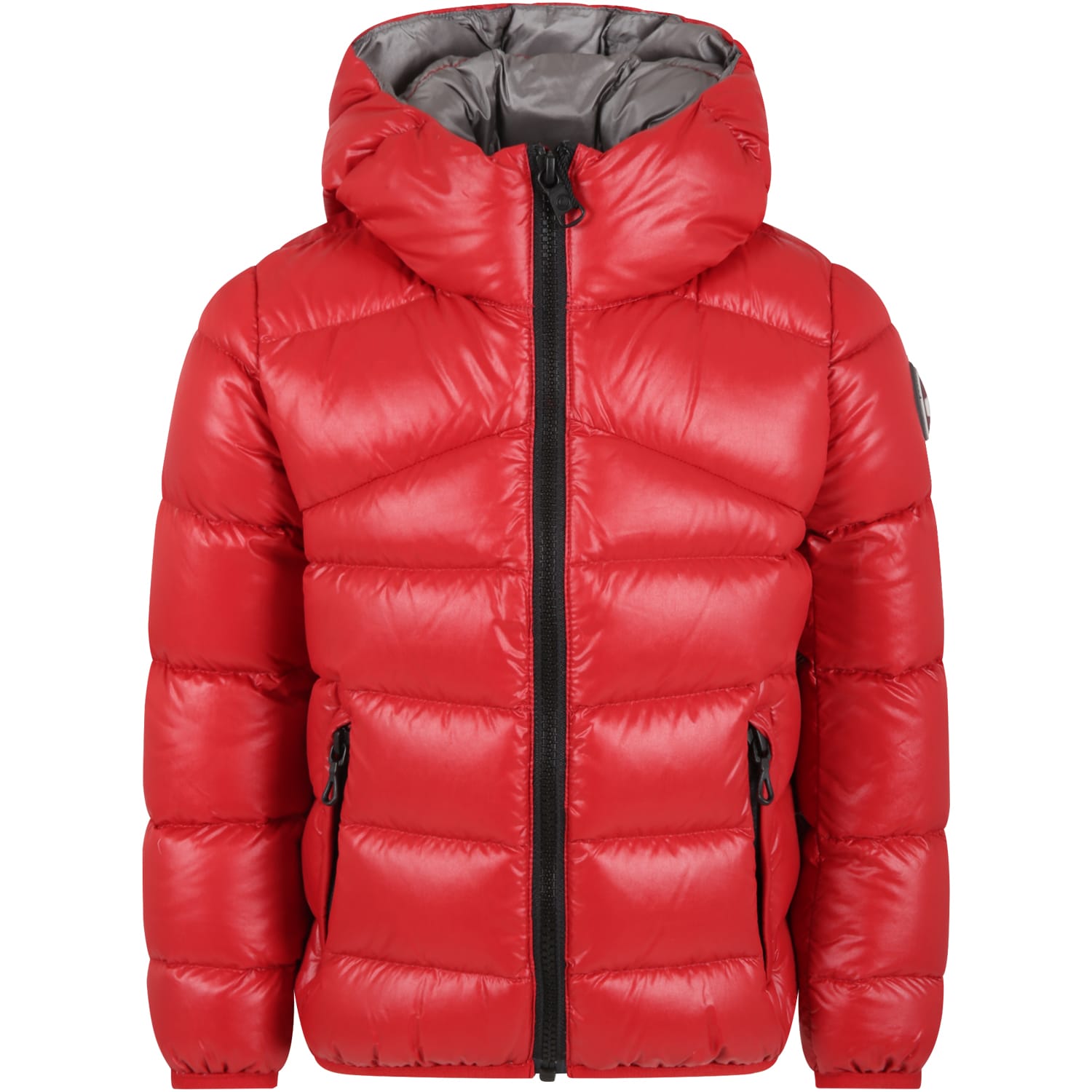 Colmar Red Jacket For Boy With Logo