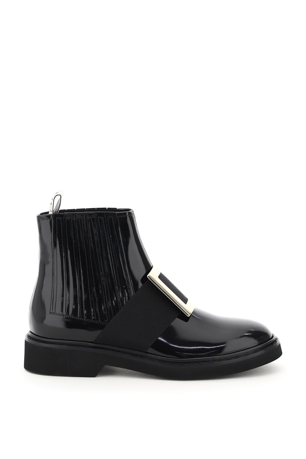 ROGER VIVIER VIV RANGERS BUCKLE CHELSEA BOOTS