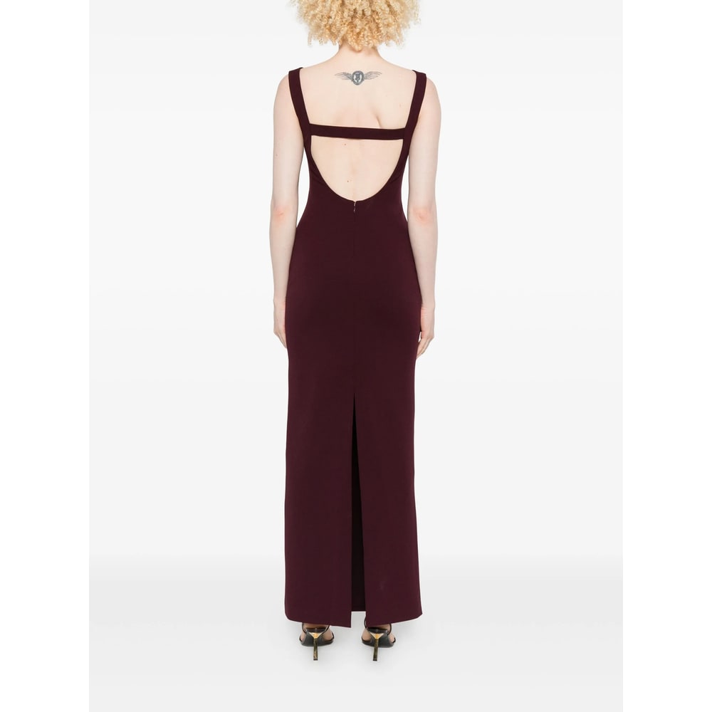 Solace London Dresses Red In Brown