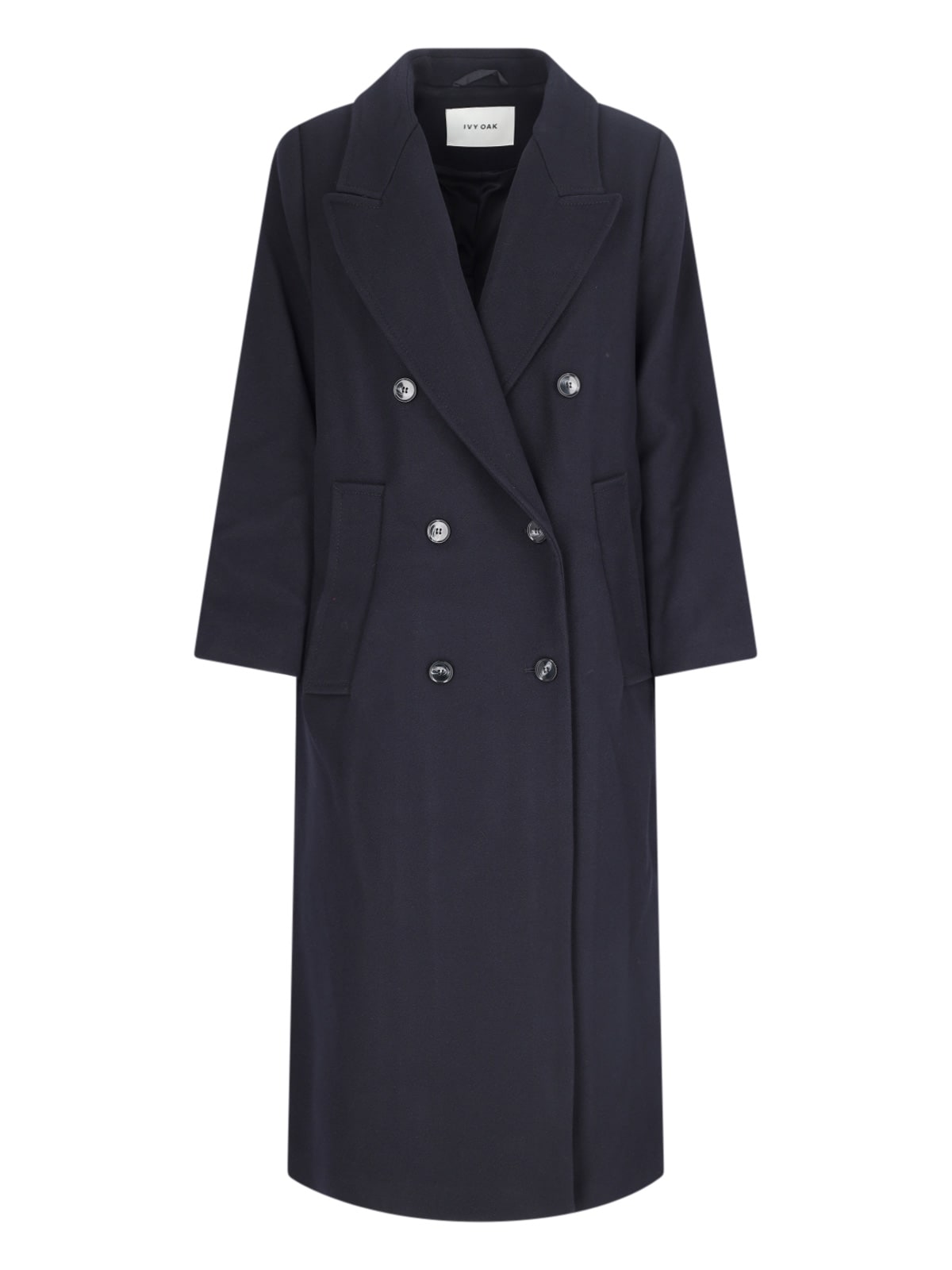 Shop Ivy & Oak Clemence Double-breasted Coat In Blue