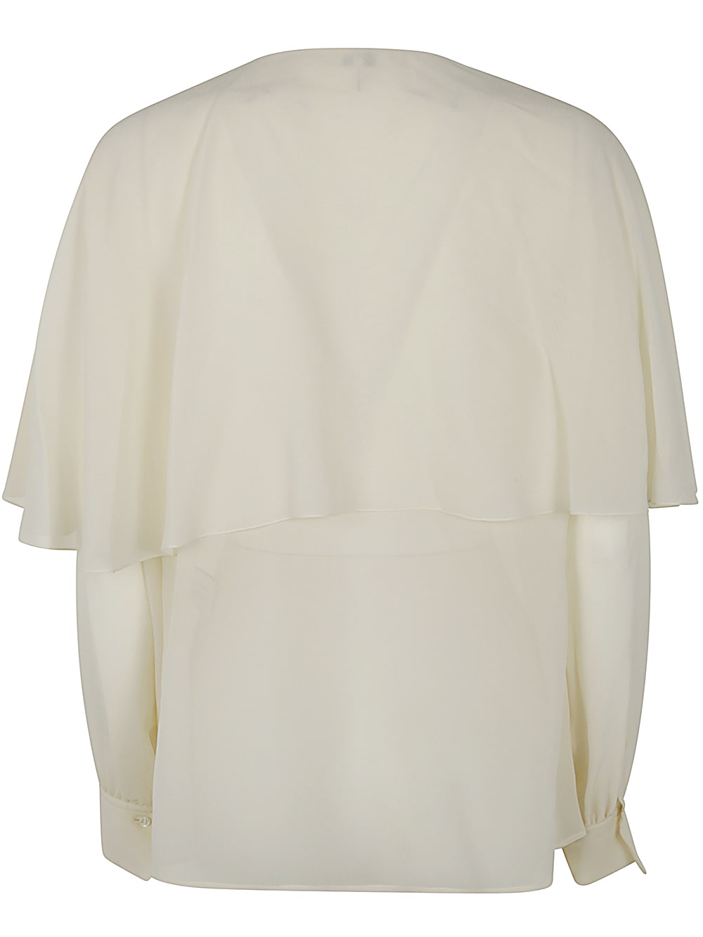 Shop Chloé Silk Georgette Blouse In Pristine White