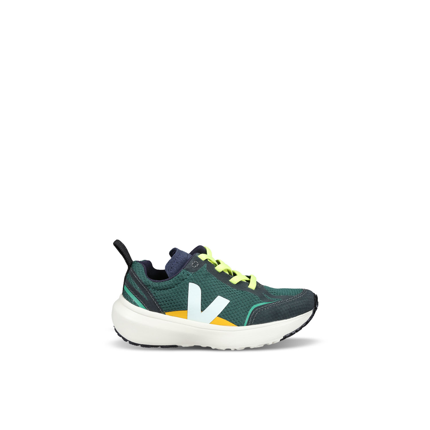 Veja Green Sneakers For Boy With Logo In Green