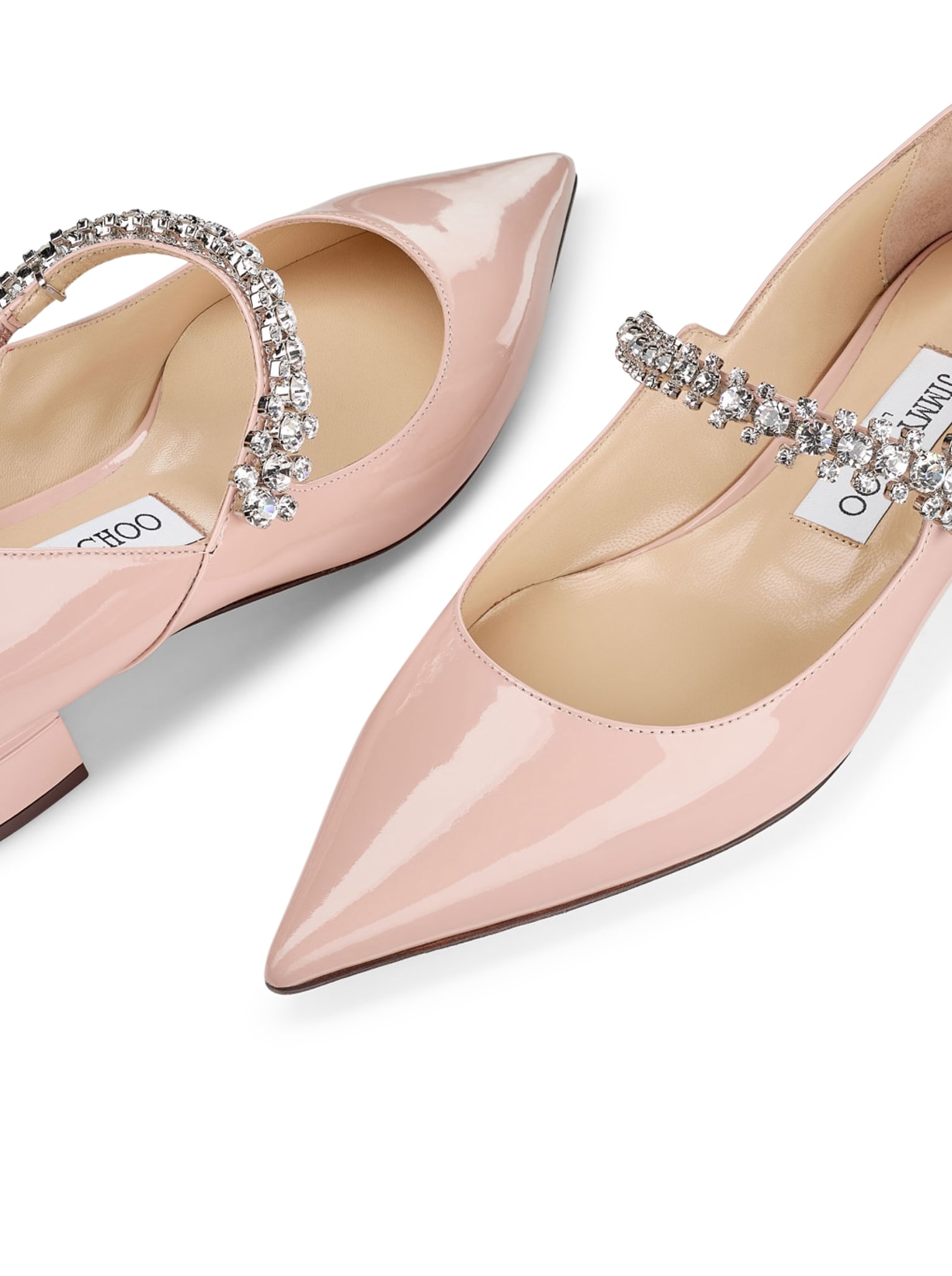 Shop Jimmy Choo Bing Pump Flat In Macaron