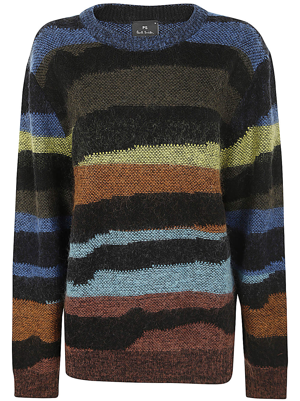 Shop Ps By Paul Smith Mens Sweater Crew Neck In Dark Navy