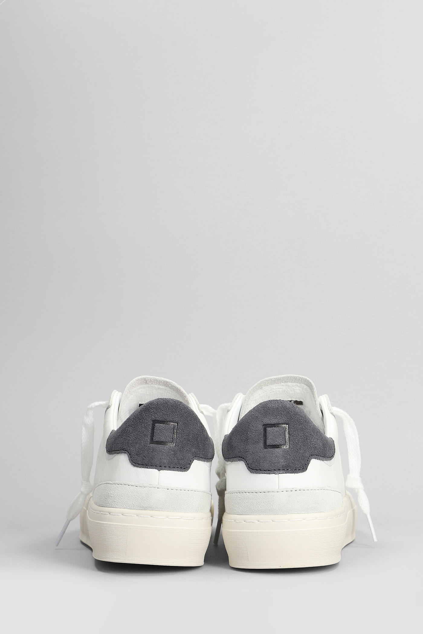 Shop Date Sonica Sneakers In White Leather