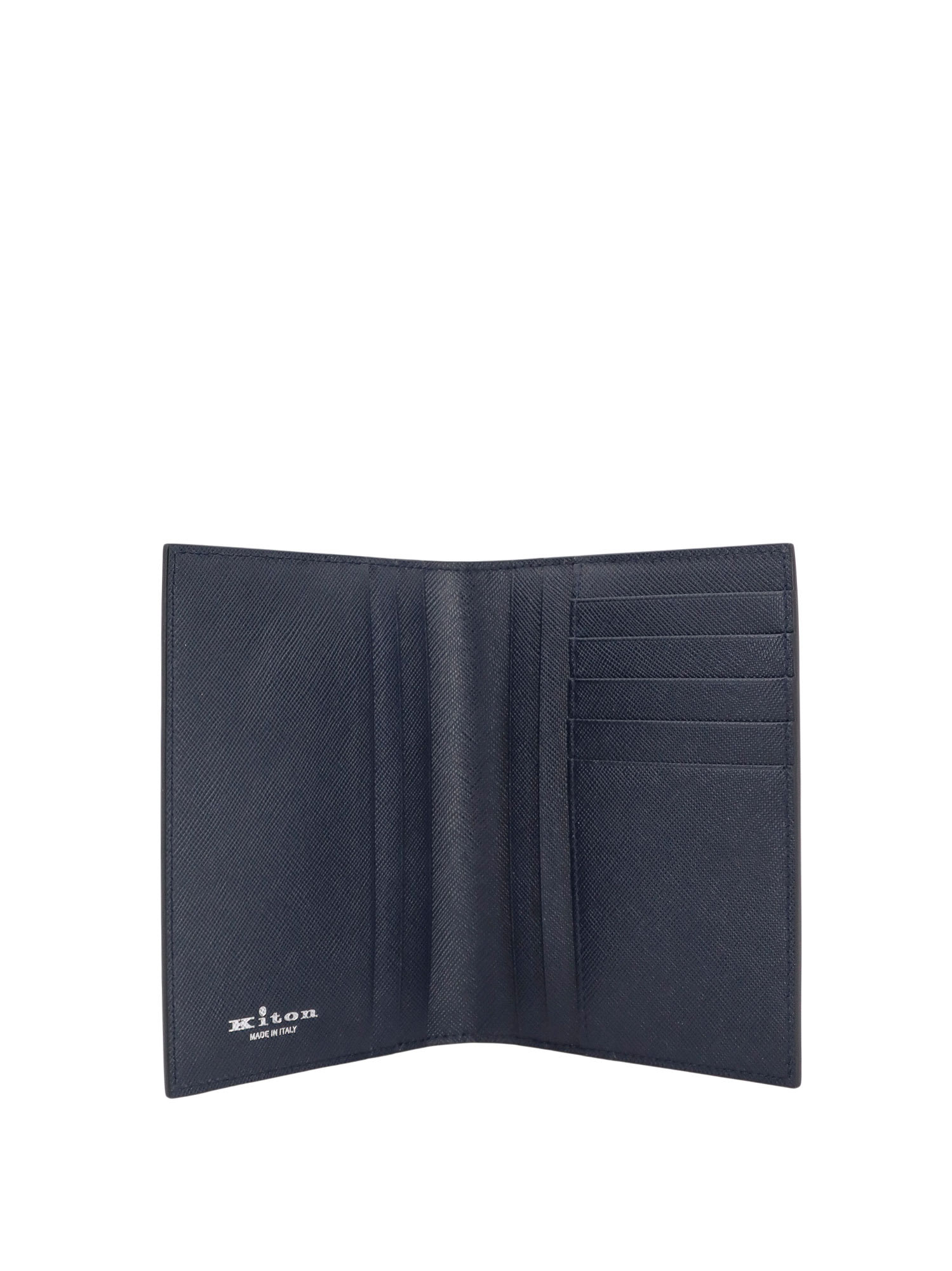 Shop Kiton Passport Holder In Blue