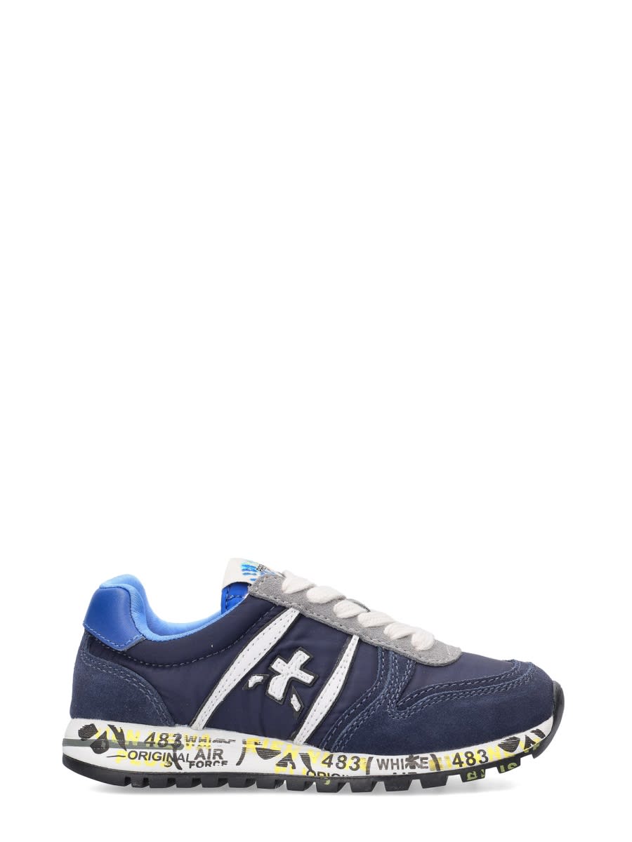 Shop Premiata Sneaker With Logo In Blue