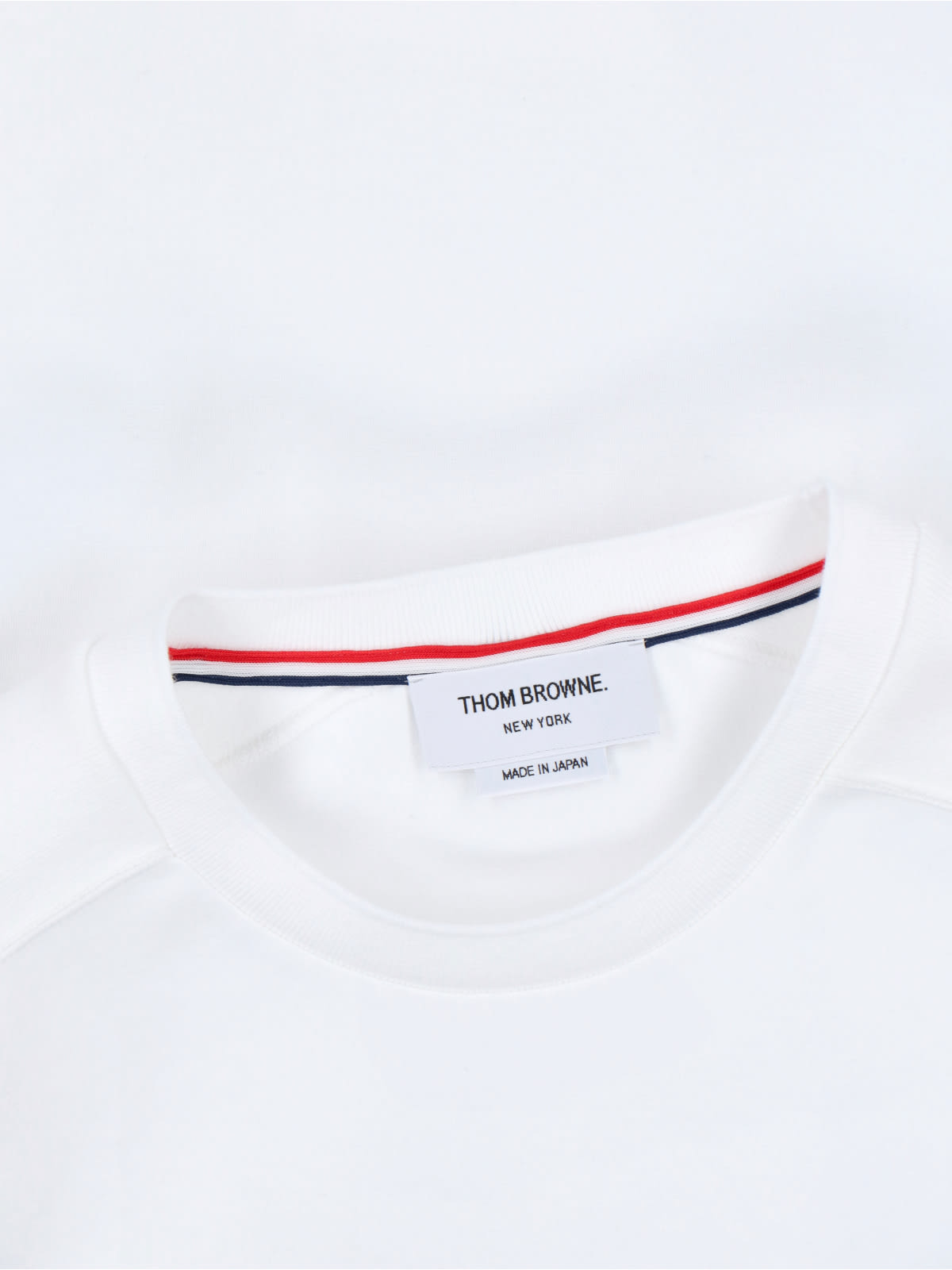 Shop Thom Browne 4-bar T-shirt In White