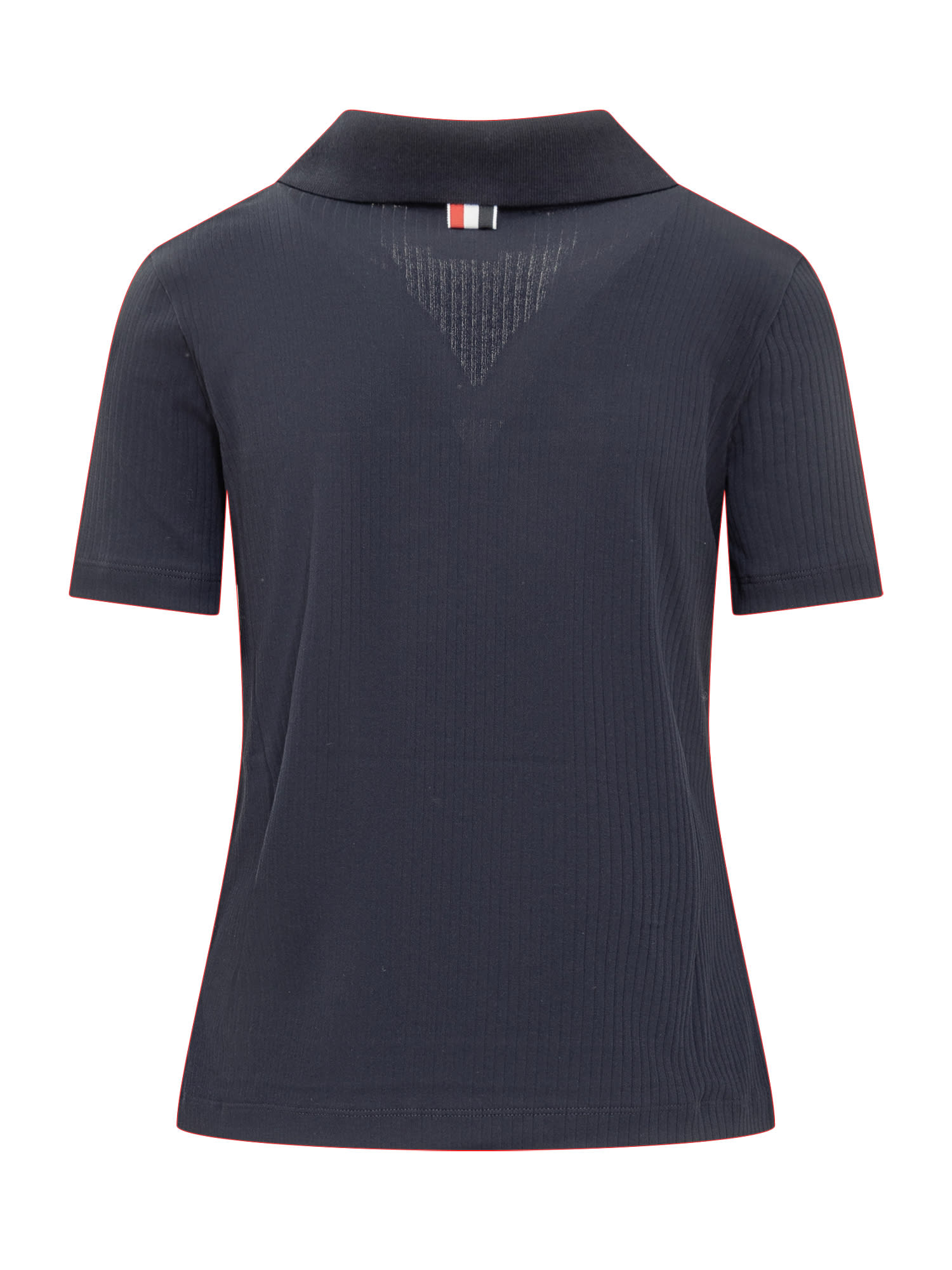 Shop Thom Browne Polo In Navy