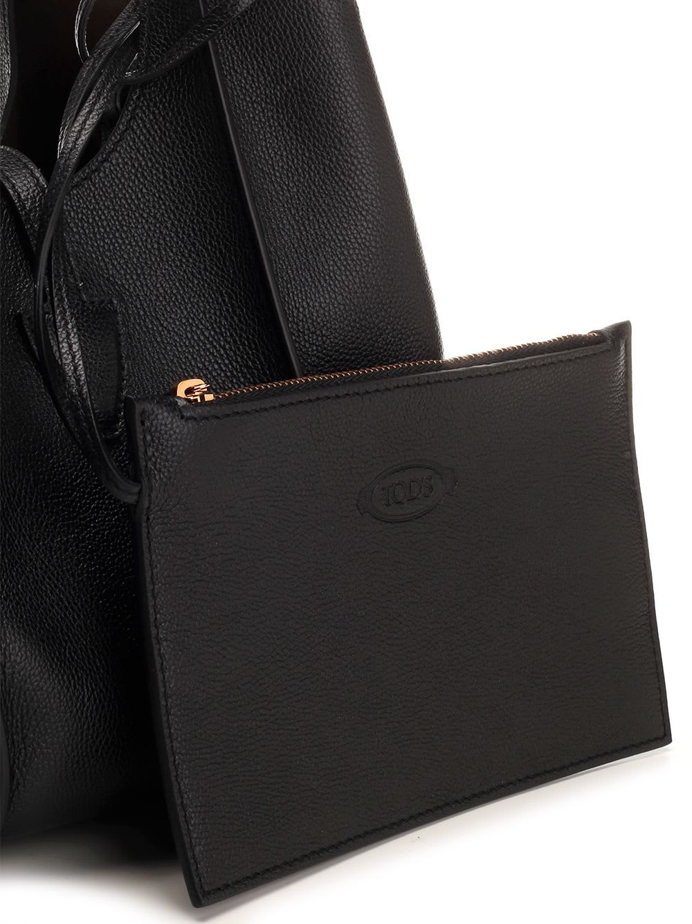 Tod's T Timeless Shopping Bag In Black