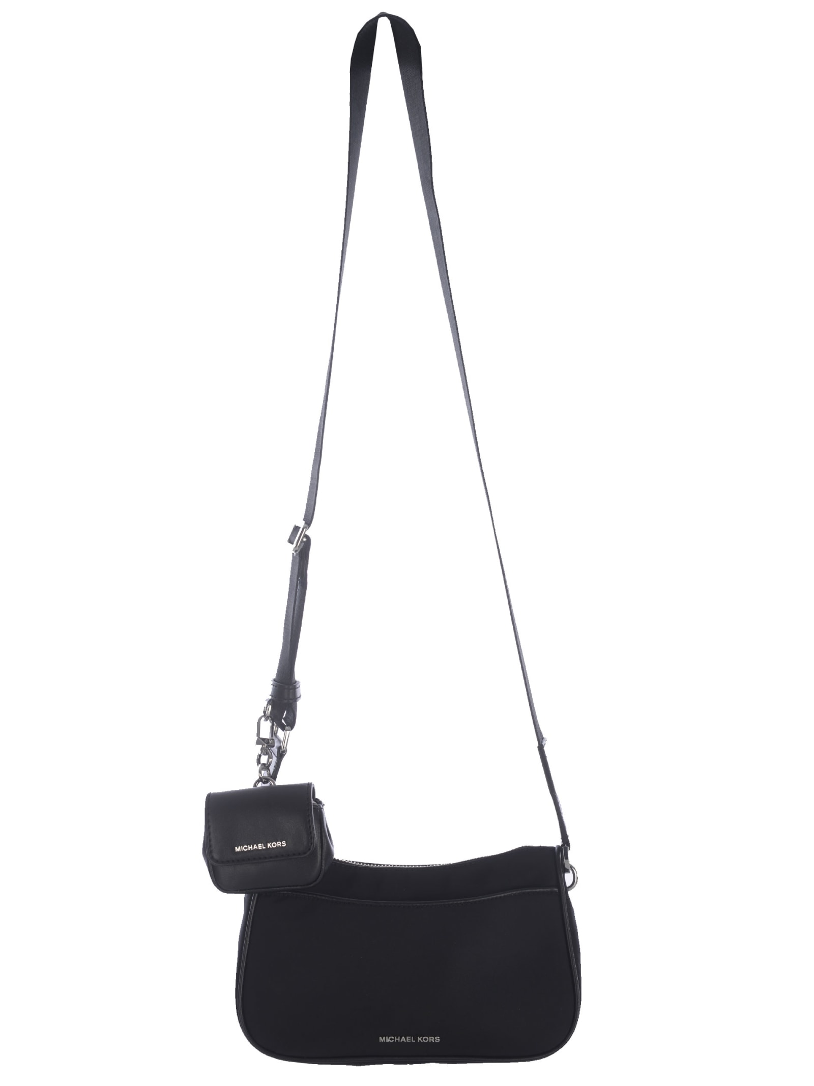 Shop Michael Kors Shoulder Bag  Jet Set In Gambardine Nylon In Nero