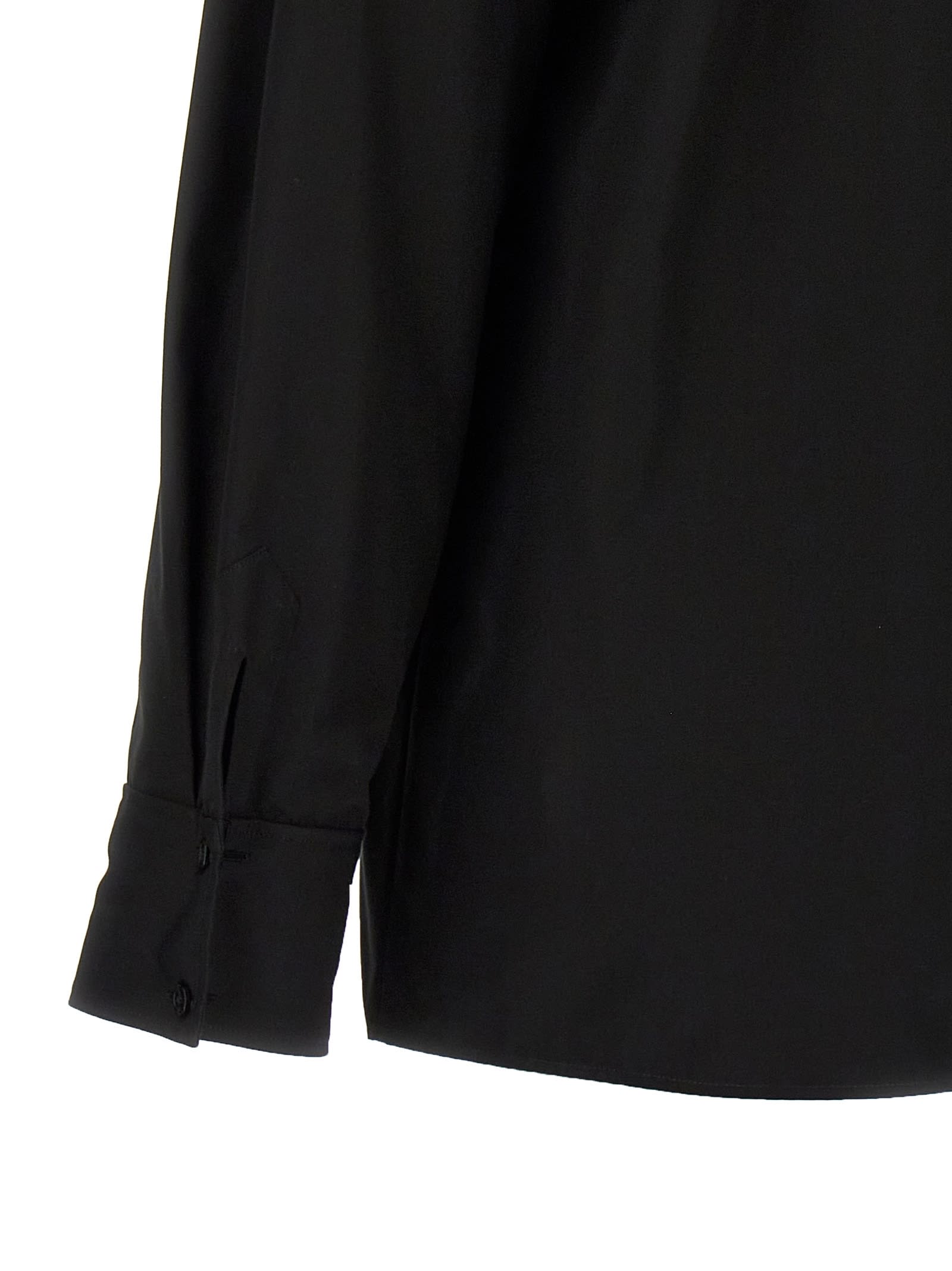 Saint Laurent Cassandre Shirt In Black