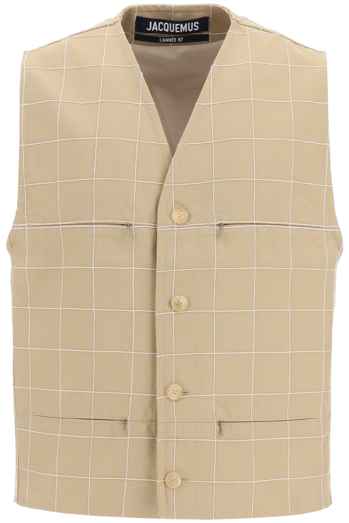 Jacquemus Embroidered Check Vest