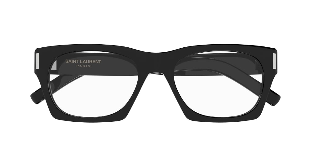 Shop Saint Laurent Sl 402 Opt Eyewear In Black Black Transpare