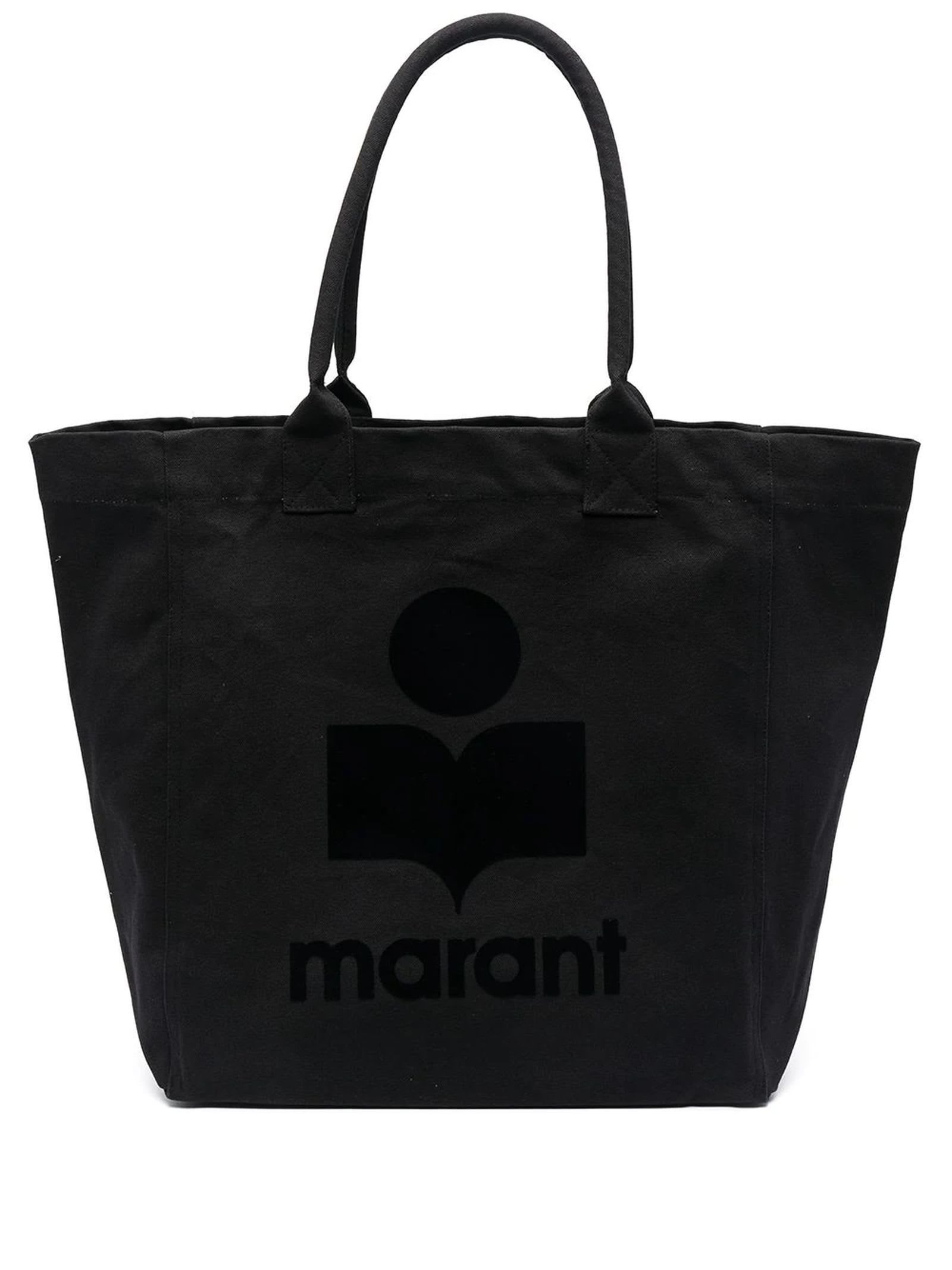 Isabel Marant Black Cotton-blend Tote Bag