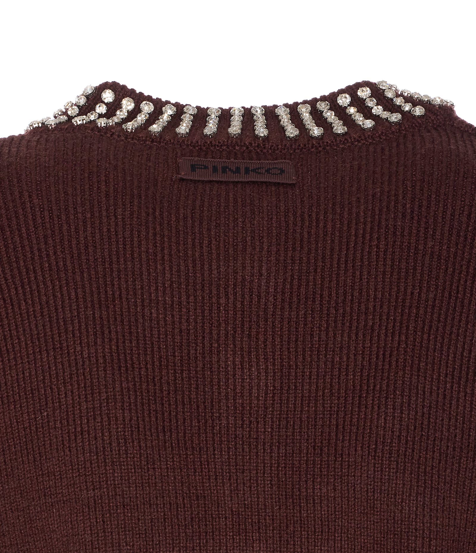 Pinko Spezzino Cardigan In Burgundy