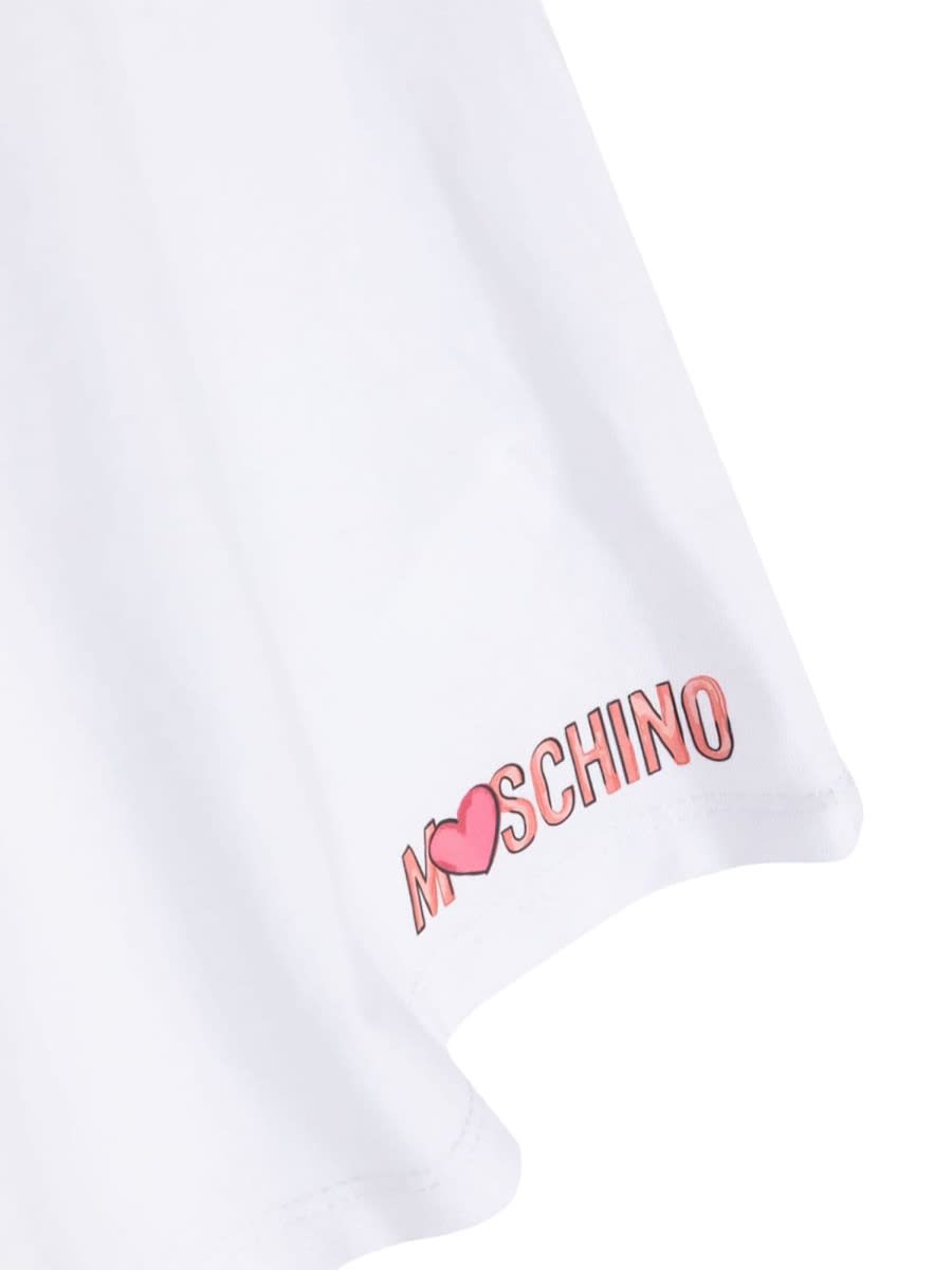 Shop Moschino T-shirt And Skirtset In Blue