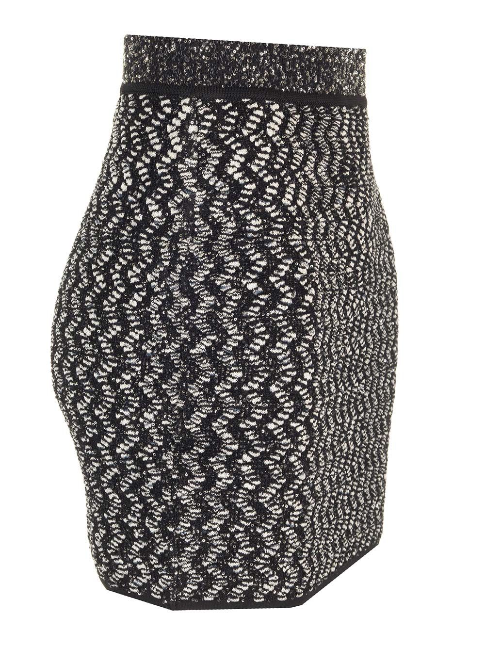 Shop Missoni Flamed Lamé Mini Skirt In Black